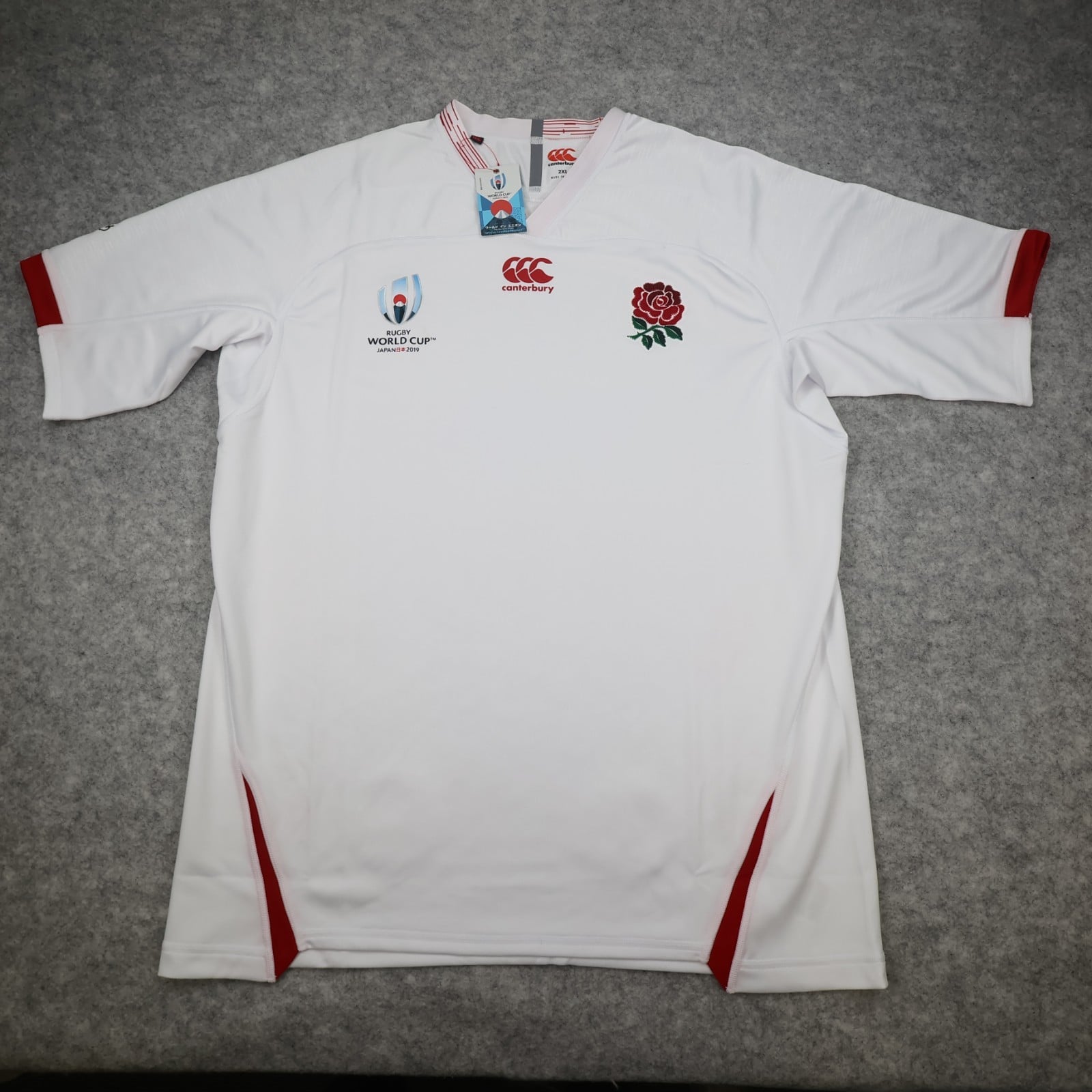 England Rugby Shirt 2XL White Home Kit 2019 Japan World Cup Canterbury XXL
