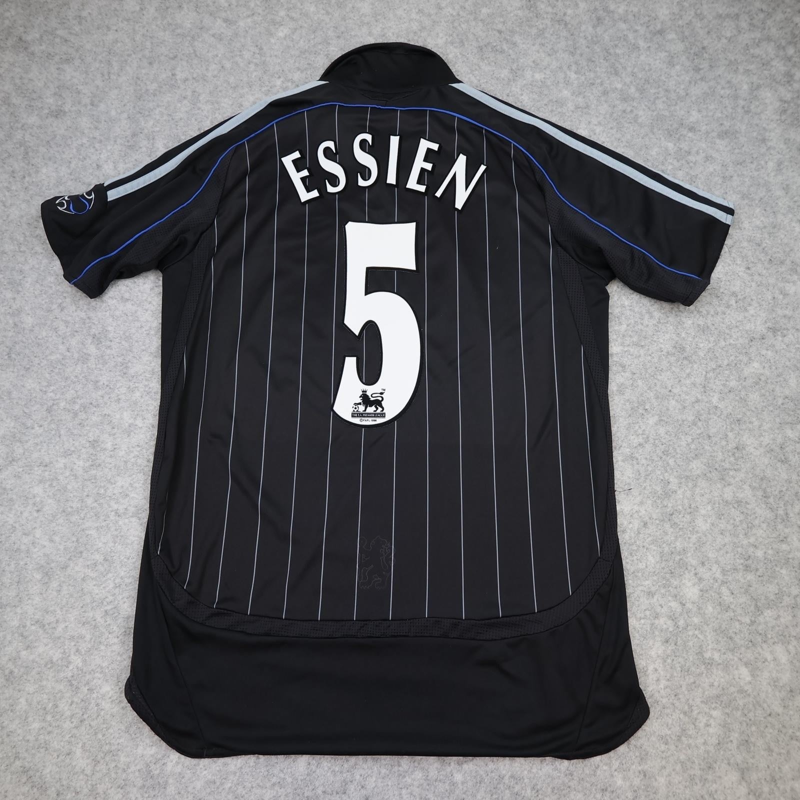 Chelsea Shirt Mens Small Black Third Kit 2006 2007 Adidas Essien 5 Soccer Jersey
