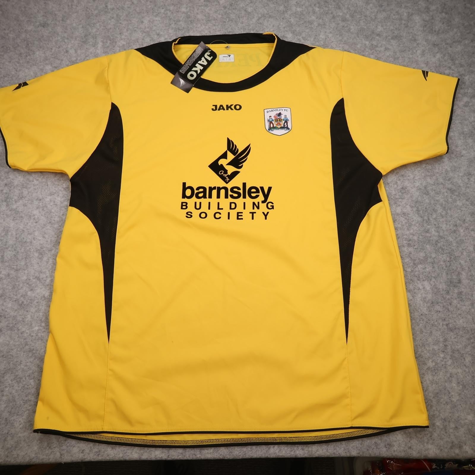 Barnsley Shirt Mens 3XL Yellow Away EFL Football JAKO 2006 2007 Soccer Jersey