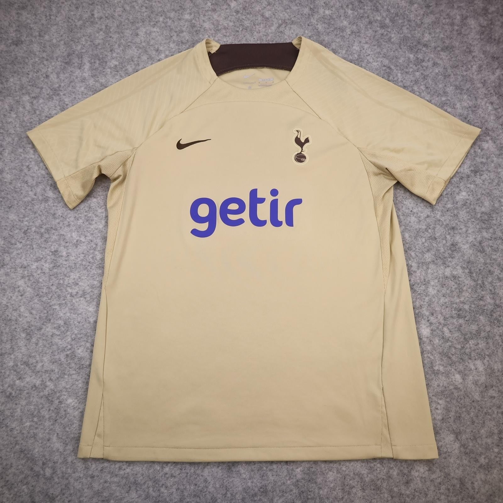 Tottenham Hotspur Training Shirt Mens Large Beige Football Nike Getir 2023 2024