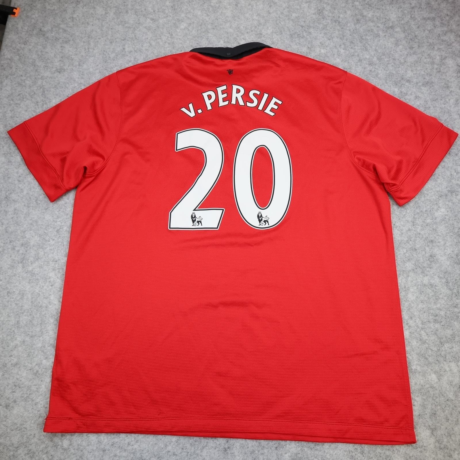 Manchester United Shirt Mens XXL Red Home 2013 2014 Football Nike Van Persie 20