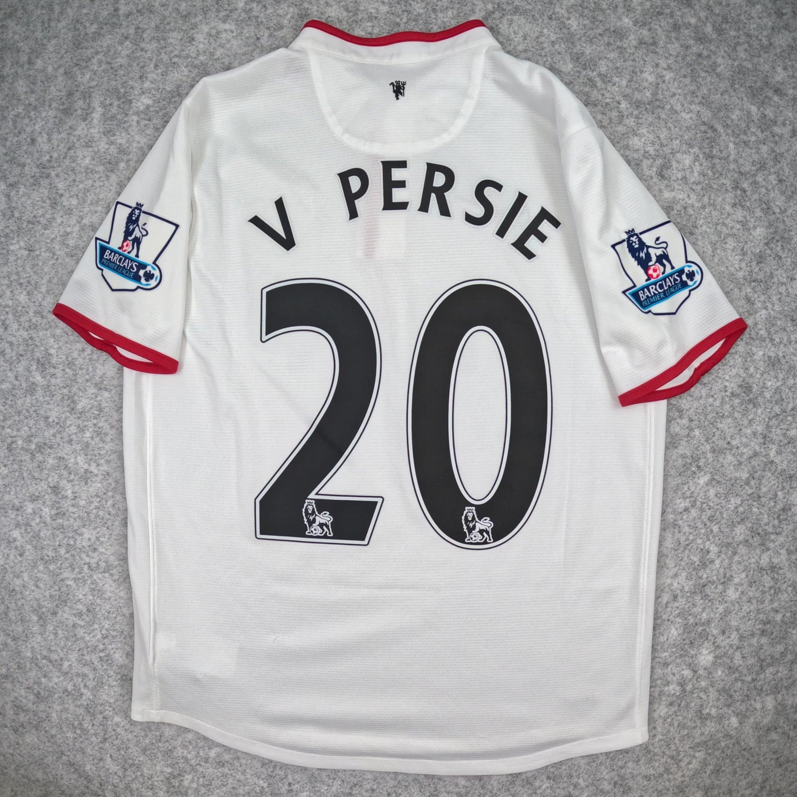 Manchester United Football Shirt Kids XL White Nike 20 Van Persie Soccer Jersey