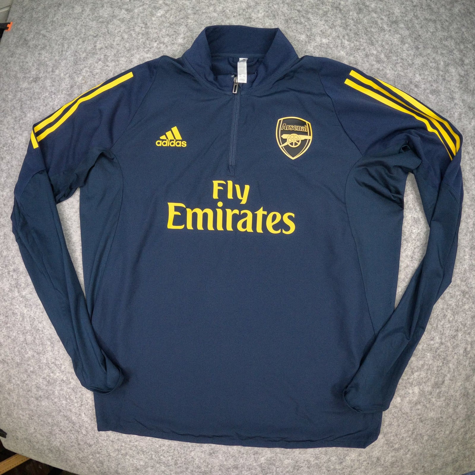 Arsenal Training Top Large Navy 2019 2020 adidas Long Sleeve Football Zip