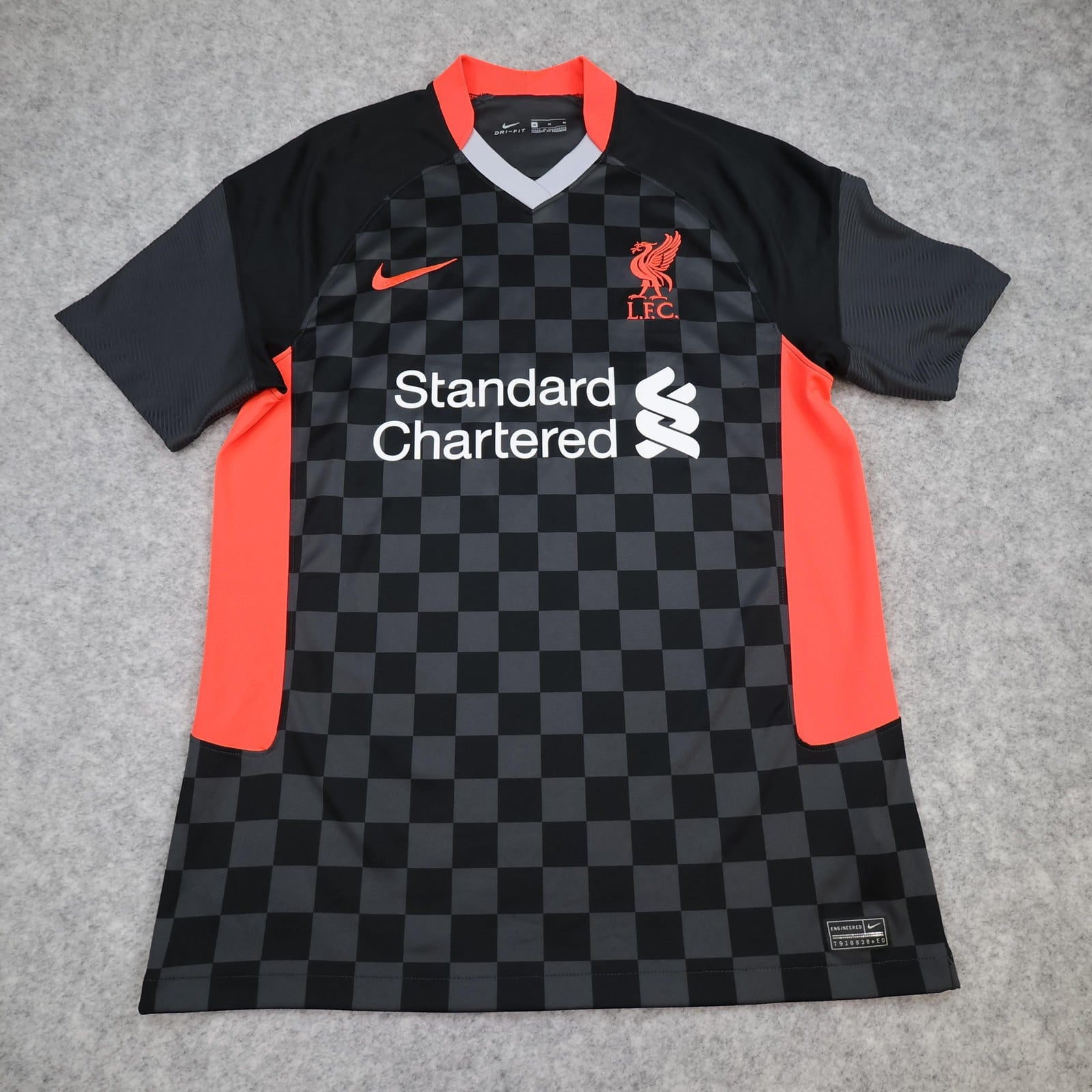 Liverpool Shirt Mens Medium Black 3rd Kit 2020 2021 Football Nike Soccer Jersey
