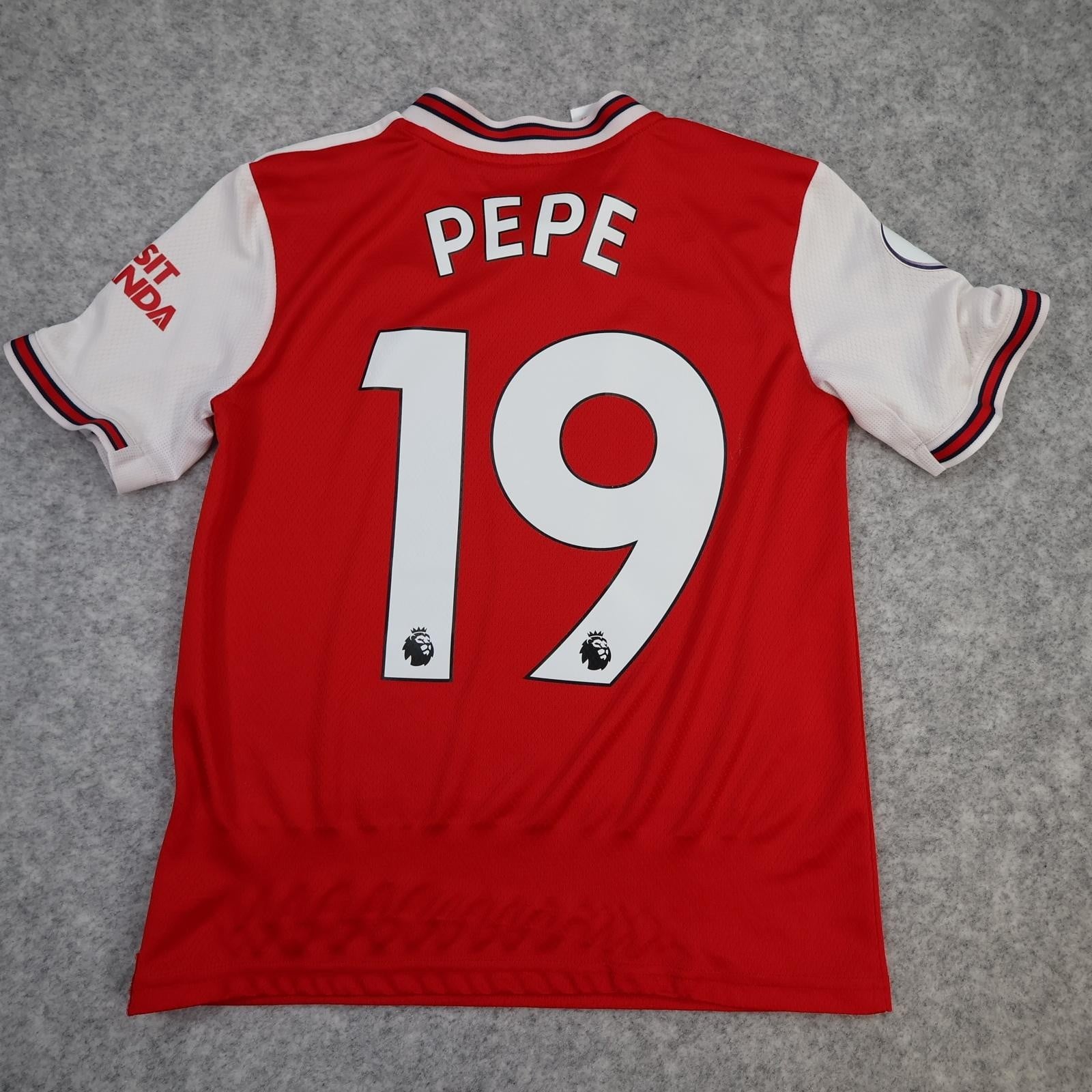 Arsenal Shirt 11-12 Years Medium Red Home 2019 2020 EPL Kids Adidas Pepe 19