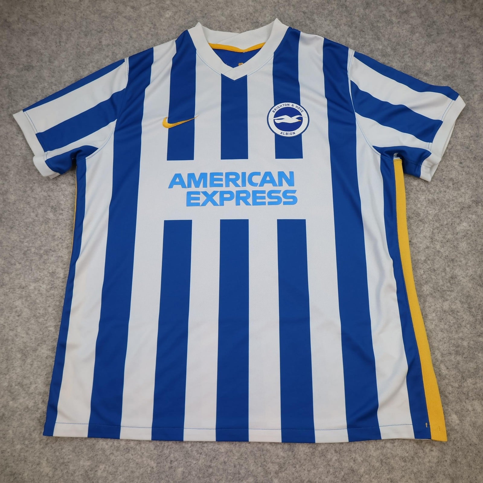 Brighton & Hove Albion Shirt Mens 2XL Blue Home 2021 2022 Football Nike Jersey
