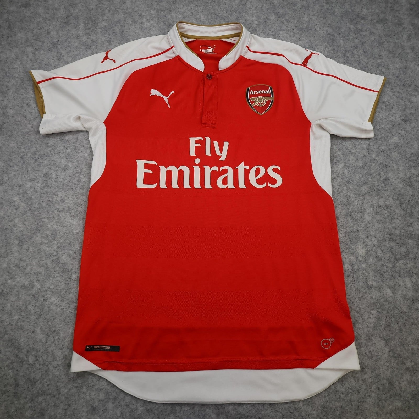 Arsenal Shirt Mens Medium Red Home 2015 2016 Football Puma Soccer Jersey