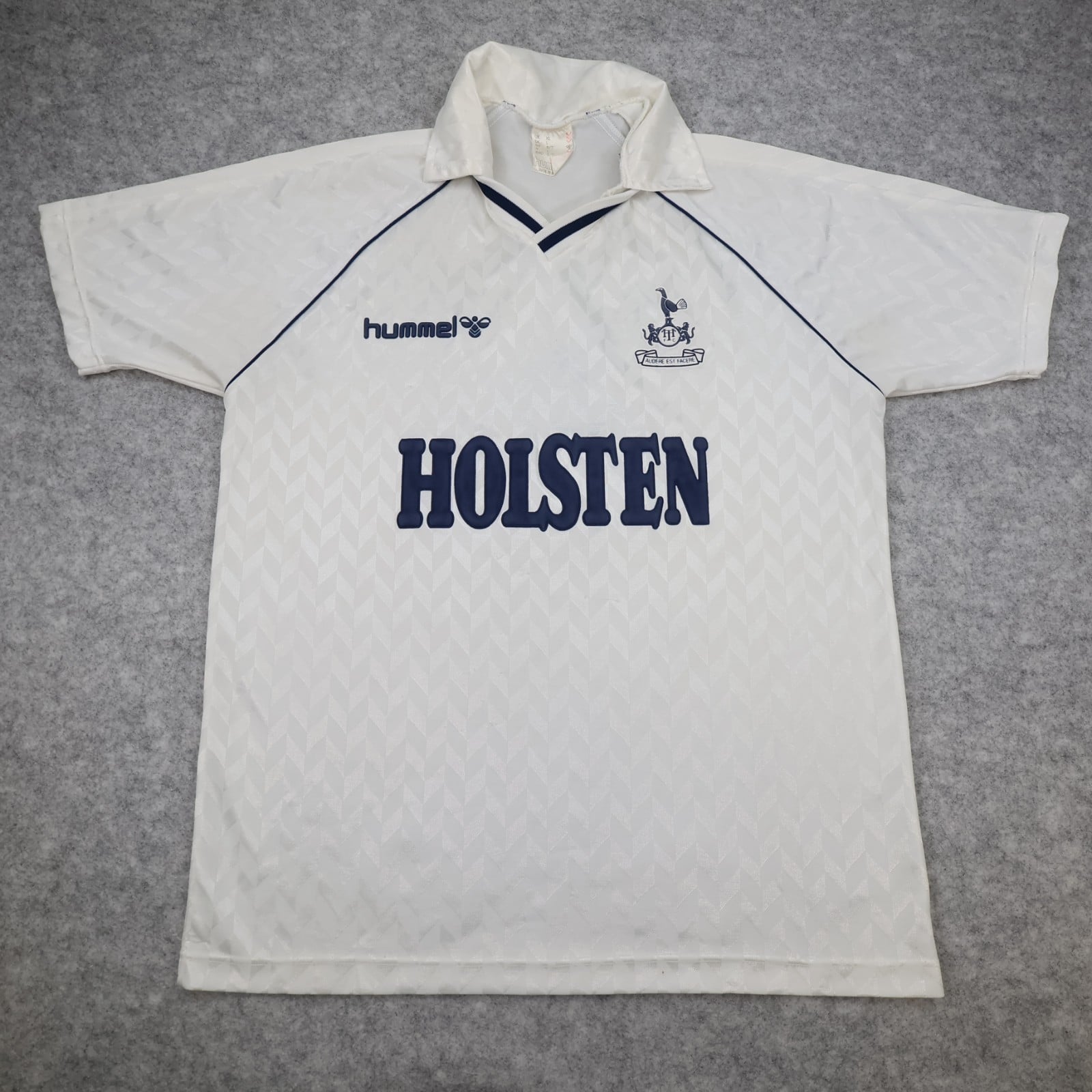 Vintage Tottenham Hotspur Shirt XL White Home Kit 1987 1989 Soccer Jersey 80s