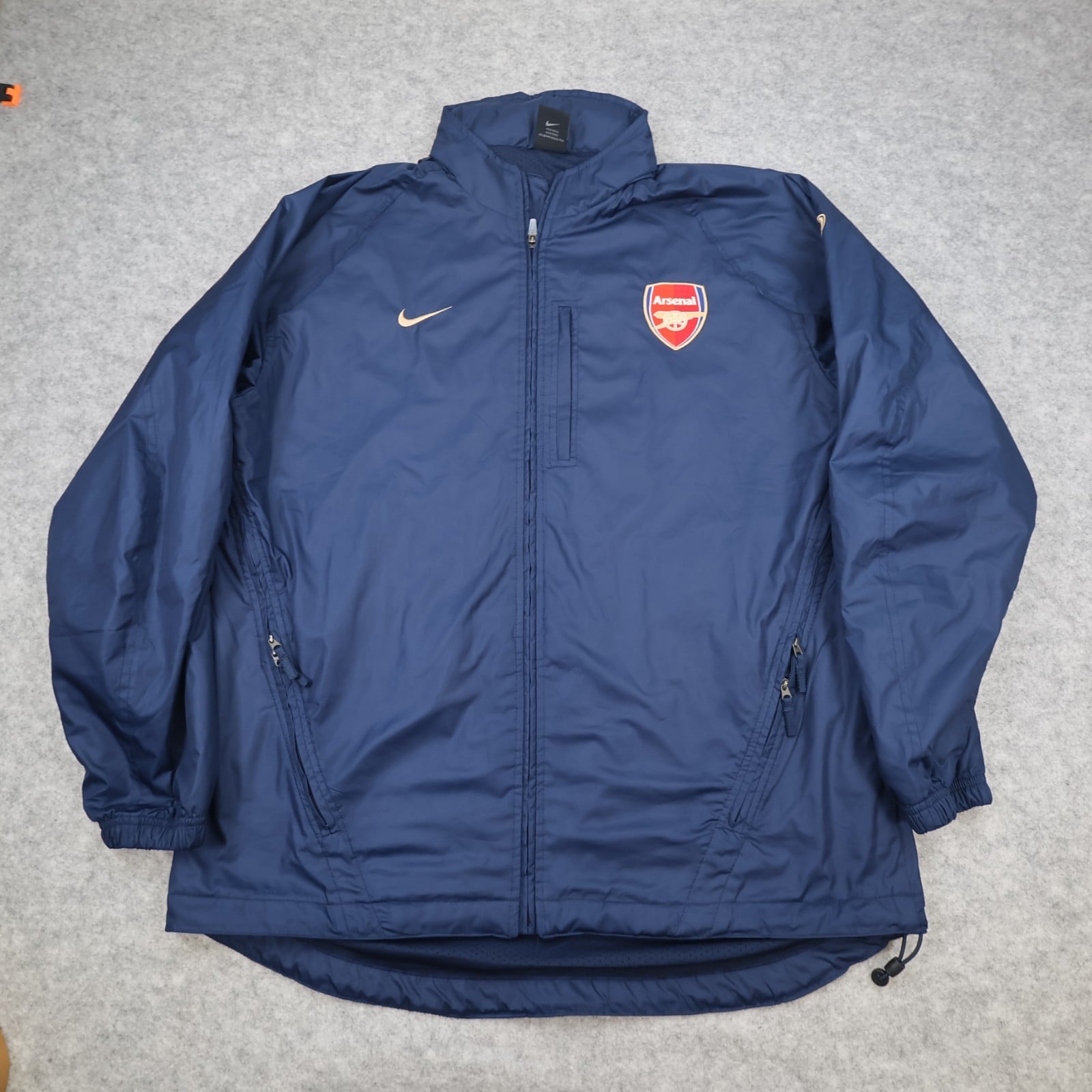 Vintage Arsenal Football Jacket Large Blue Training Jacket Nike 2003 2004