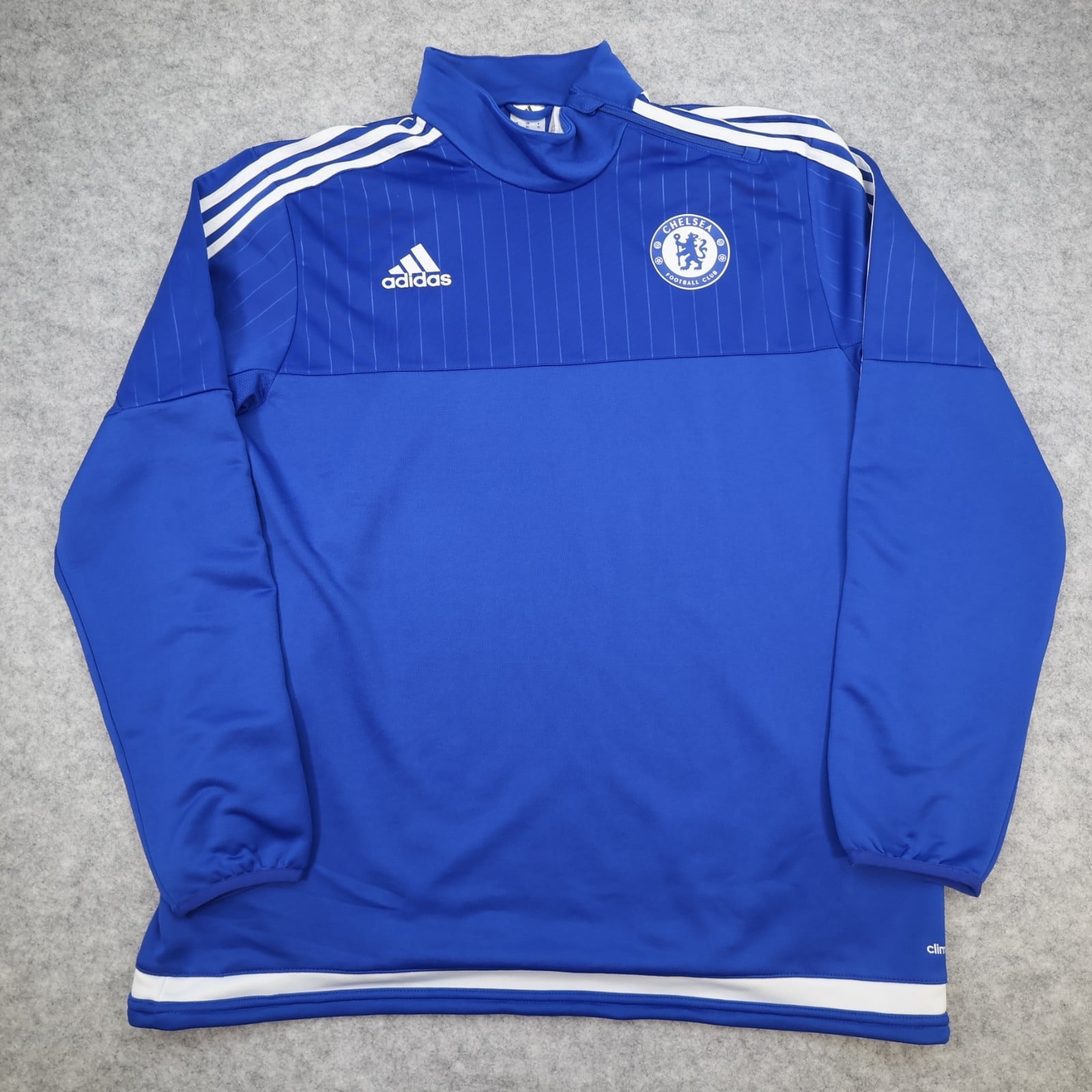 Chelsea Football Drill Top Extra Large Blue Adidas 2015 2016 Soccer Pullover