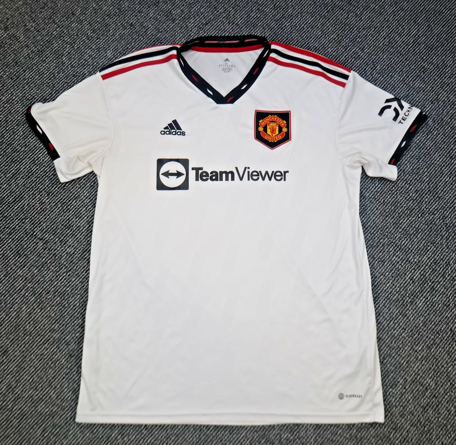 Manchester United Extra Large Medium White Away Kit 2022 2023 Adidas Jersey