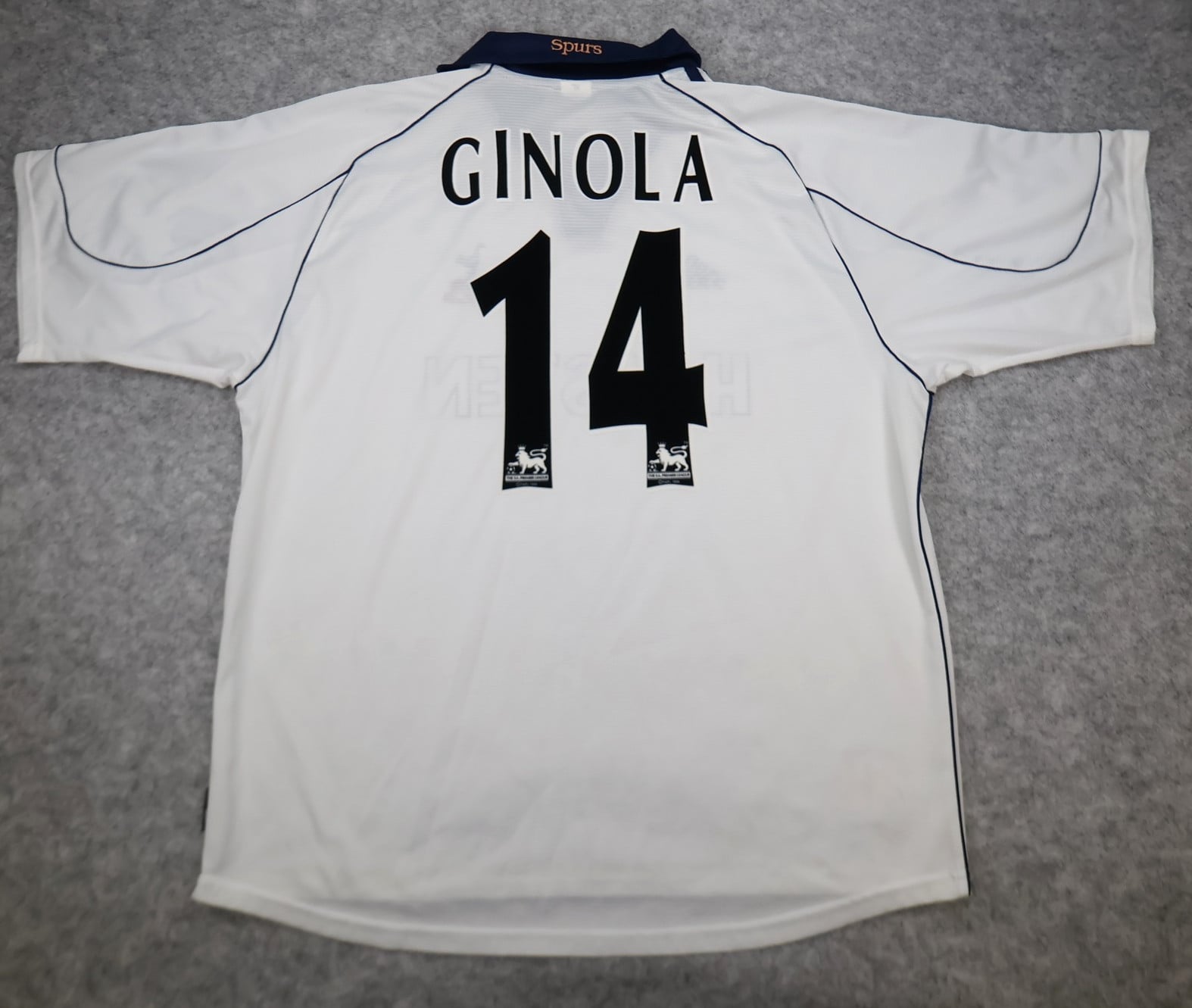 Vintage Tottenham Hotspur Shirt Extra Large White Home 1999 2001 Jersey Ginola 2