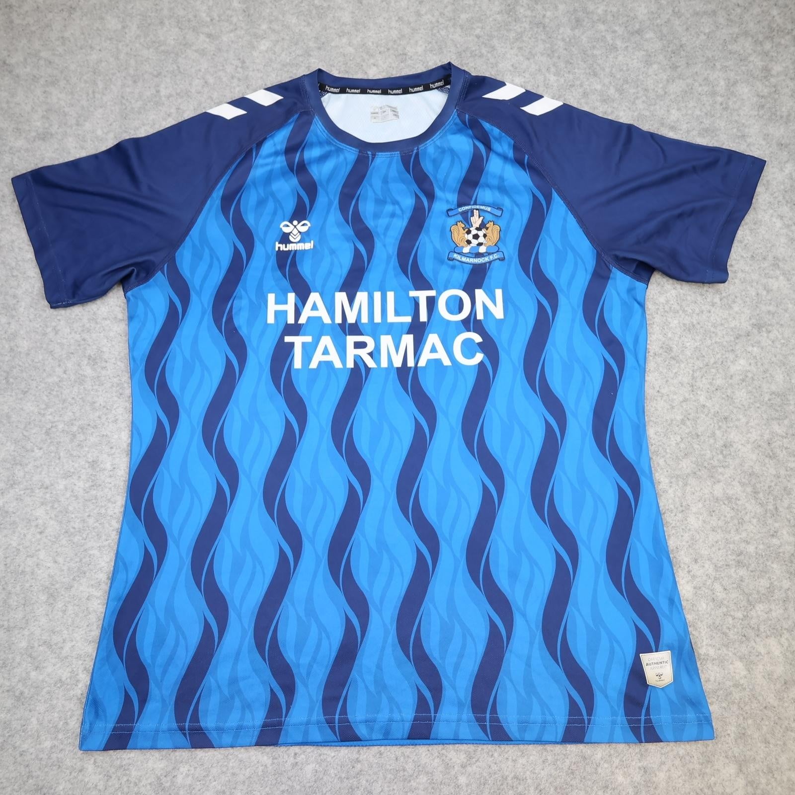 Kilmarnock Shirt Mens XL Blue Training SPFL 2023 2023 Soccer Hummel Jersey