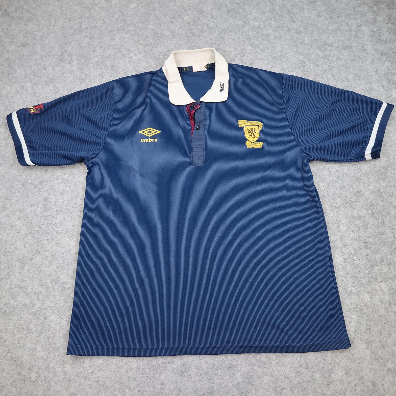 Vintage Scotland Home Shirt Mens Medium Blue 1988 1991 Umbro SFA 90s Jersey