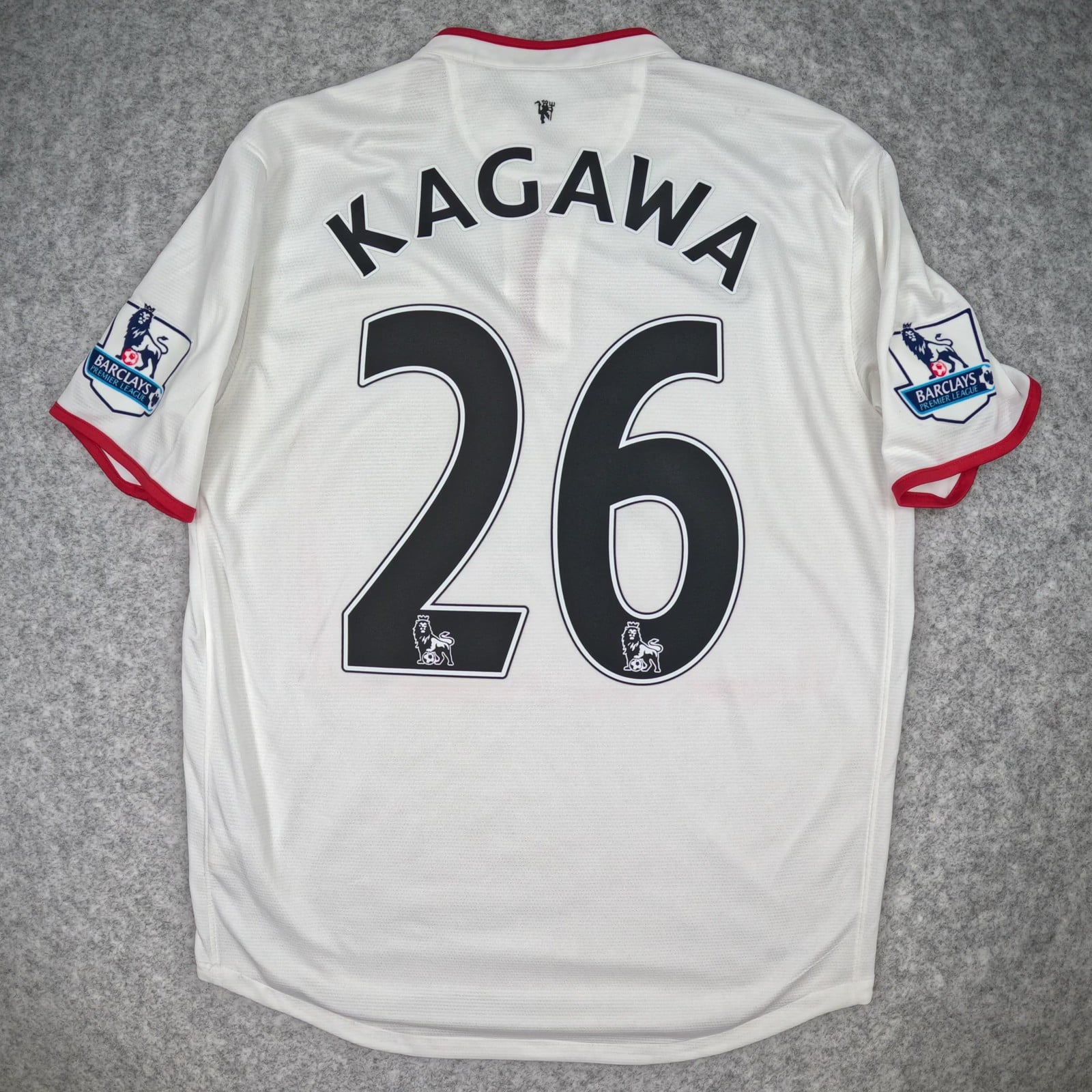 Manchester United Football Shirt Medium White Away 2012 14 Nike Kagawa 26