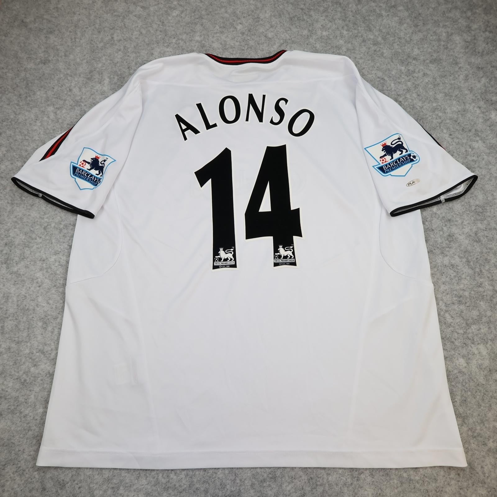 Vintage Liverpool Shirt Mens XL White Away Kit 2003 2004 Reebok Carlsberg Alonso