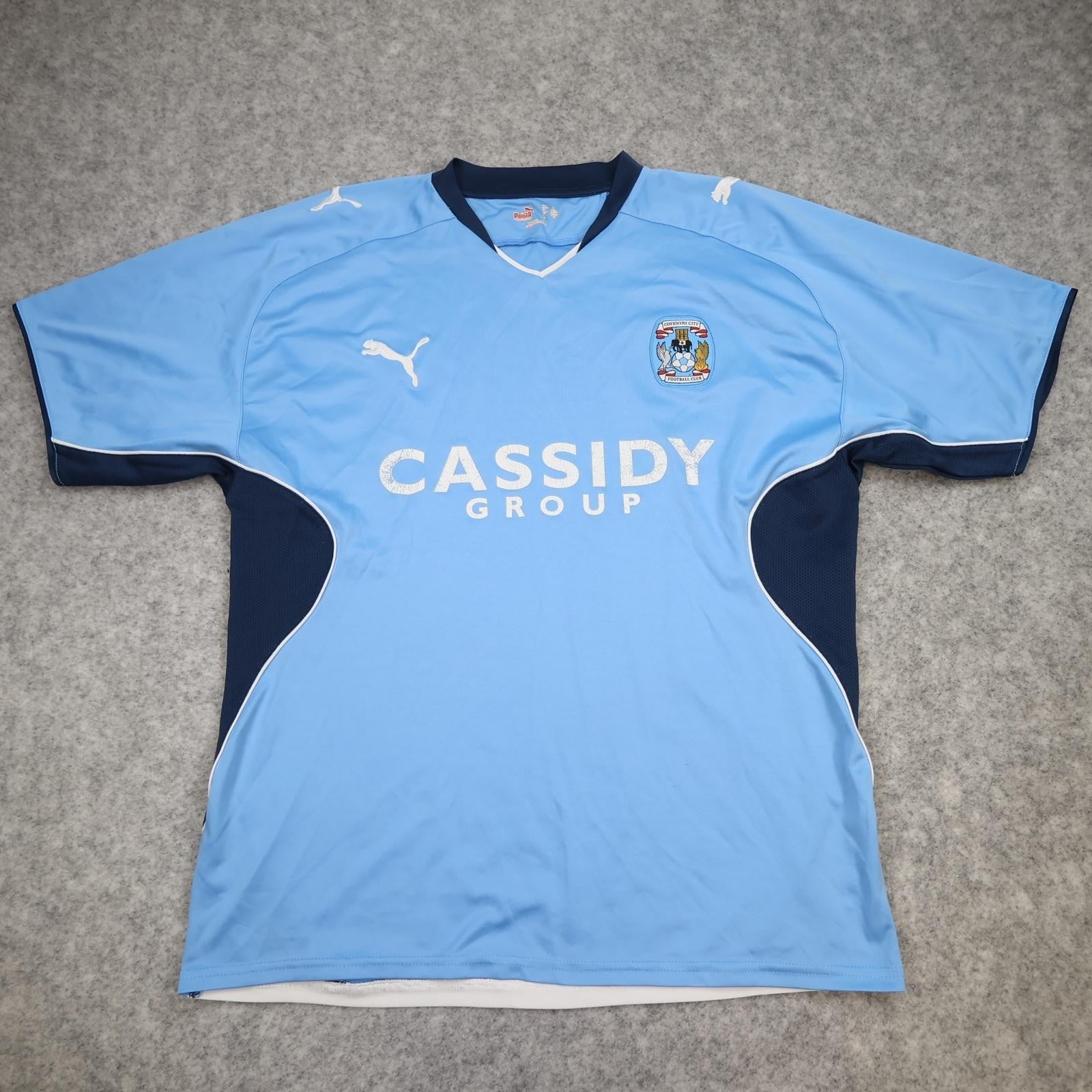 Coventry City Shirt Mens Medium Blue Home 2009 2010 Football Puma Soccer Jersey