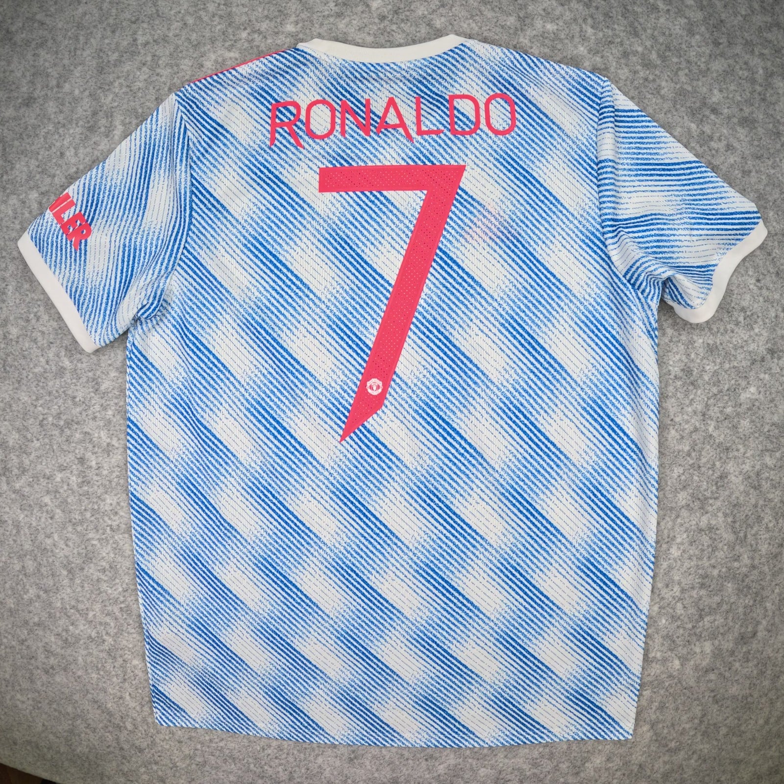 Manchester United Football Shirt Large Away 2021 22 adidas Ronaldo 7 Jersey