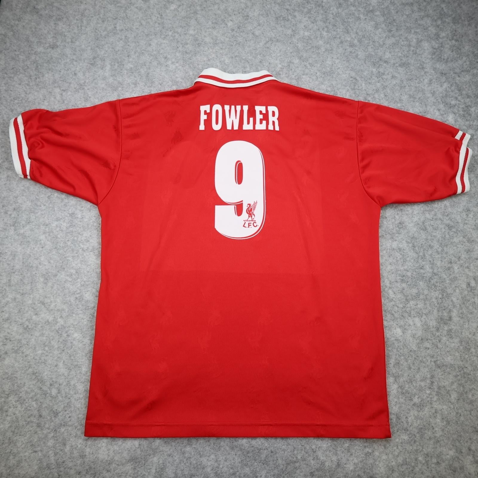 Vintage Liverpool Shirt Mens Large Red Home 1996 1997 Reebok Fowler 9 Carlsberg