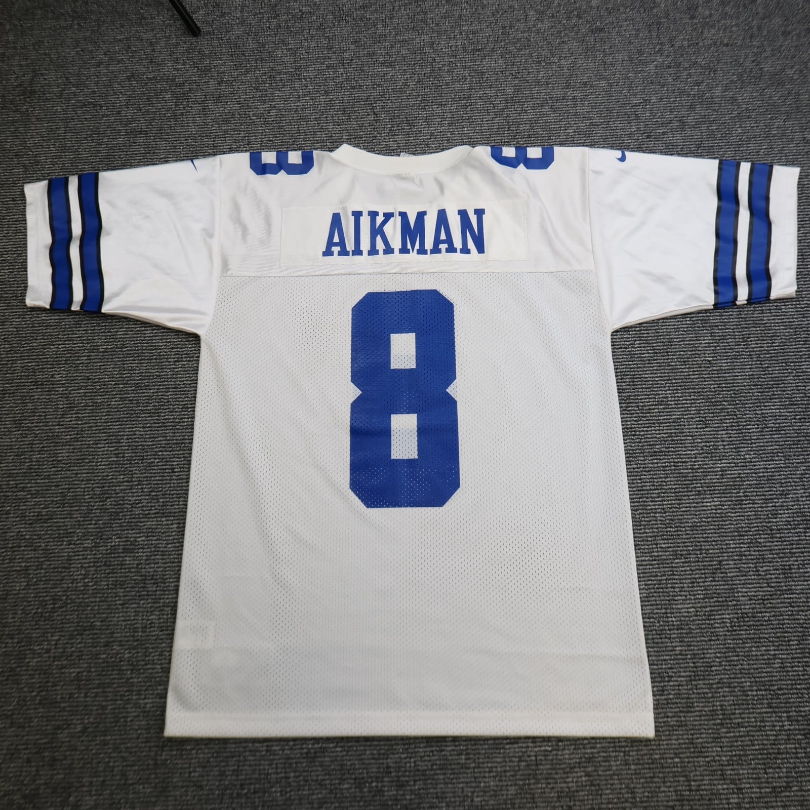 Dallas Cowboys Jersey Large Nike Navy Troy Aikman NFL 1995 American Football