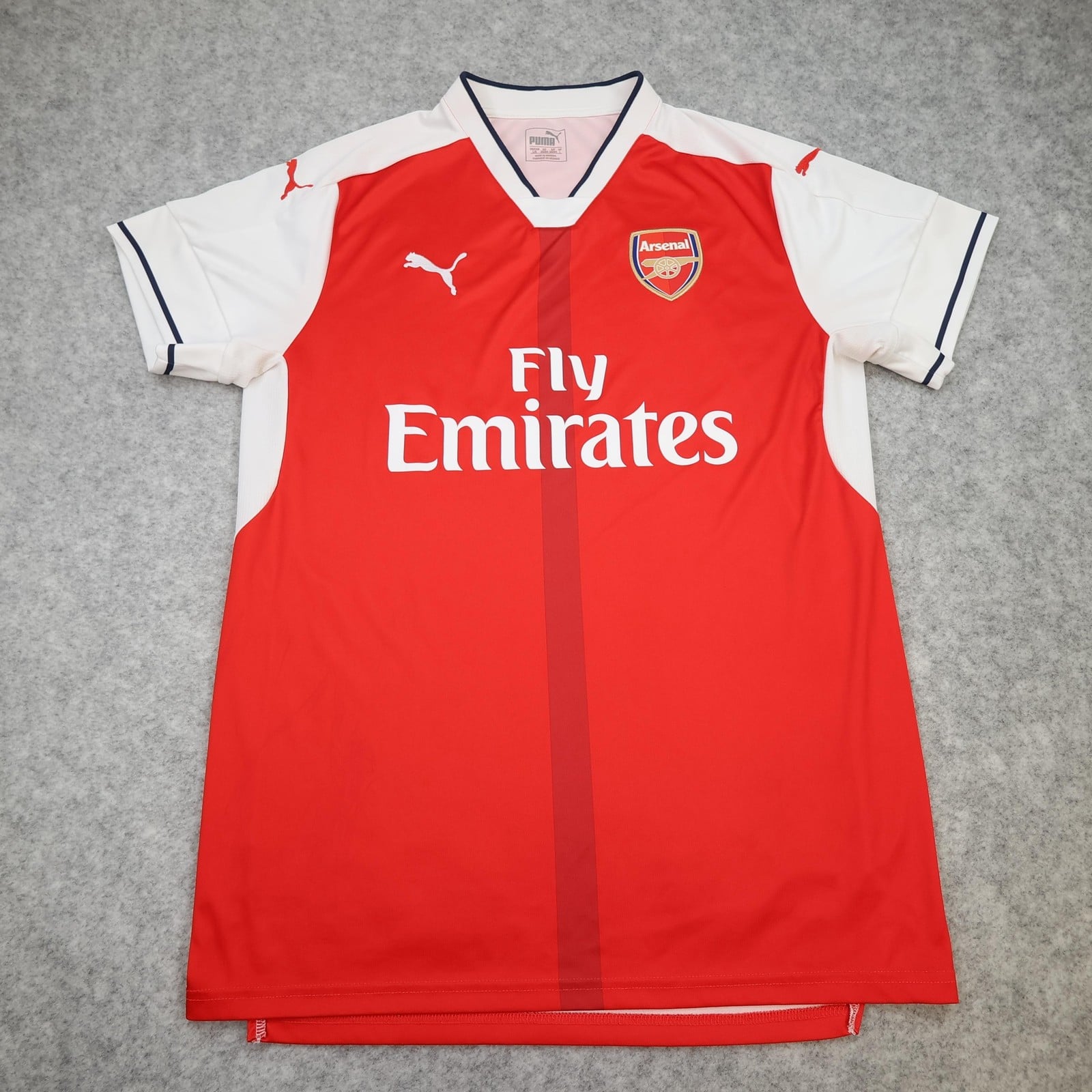 Arsenal Shirt Mens Large Red Home 2016 2017 EPL Football Puma Fly Emirates