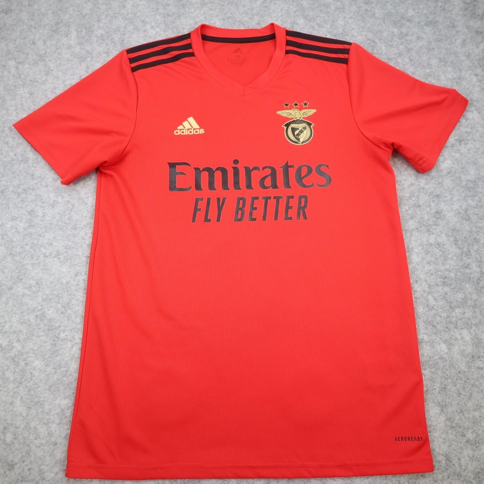 Benfica Shirt Mens Medium Red Home 2020 2021 Adidas Emirates Sagres Jersey