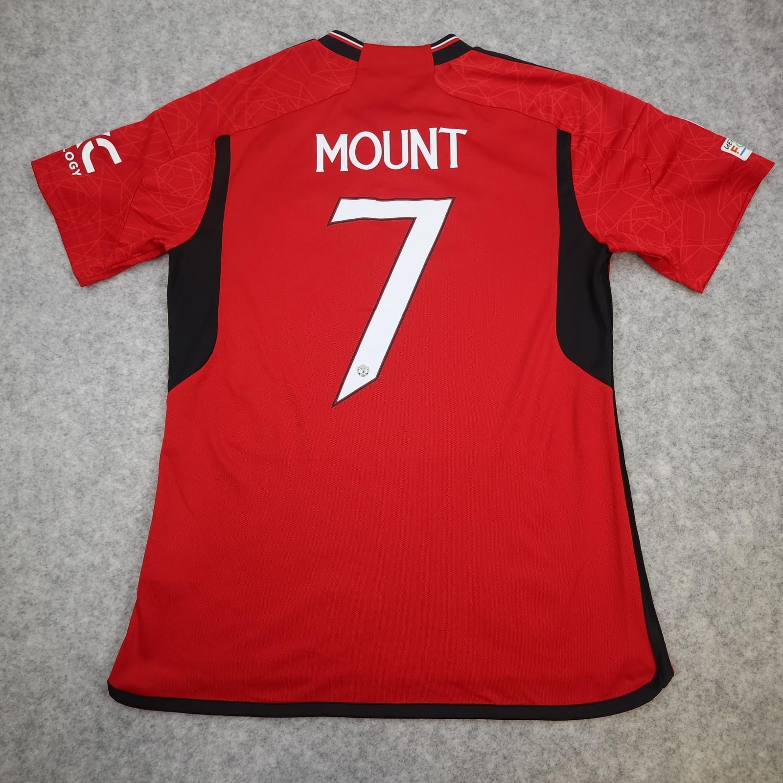 Manchester United Shirt Mens Large Red Home 2023 2024 Football Adidas Mount 7
