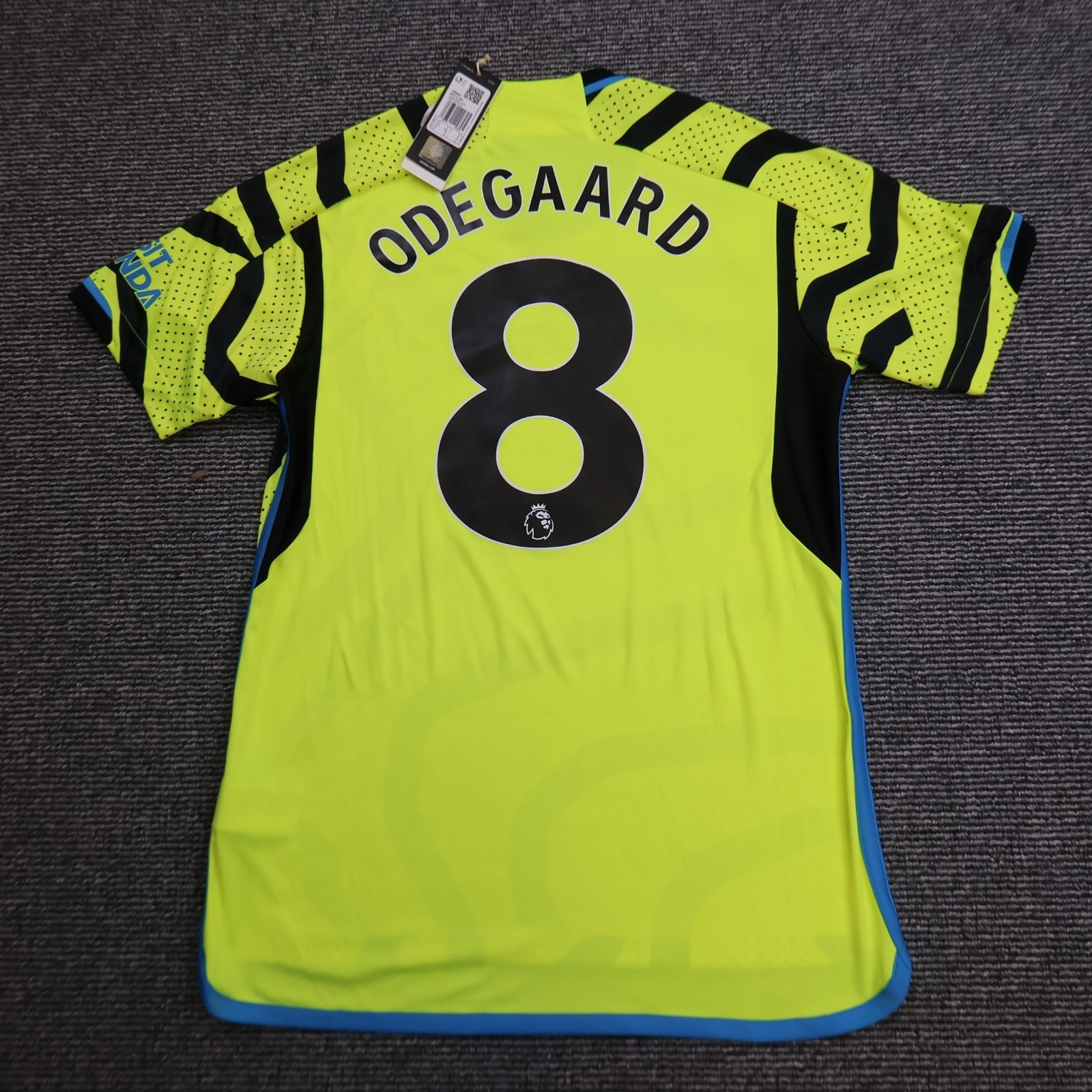 Arsenal Shirt Medium Yellow Away Kit 2023 2024 Adidas Jersey Martin Odegaard 8