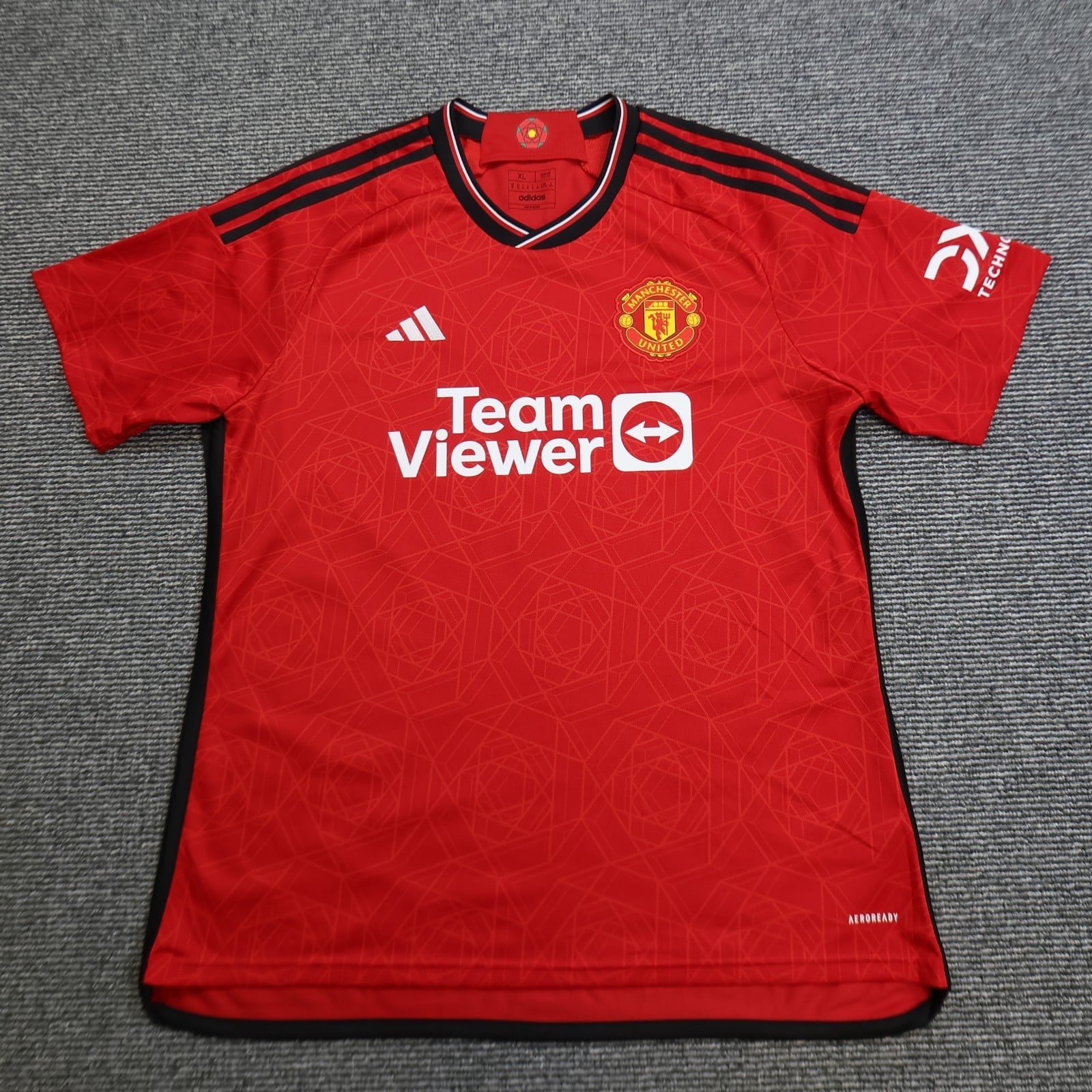 Manchester United Shirt Extra Large Red Home Kit 23 24 Adidas Soccer Jersey
