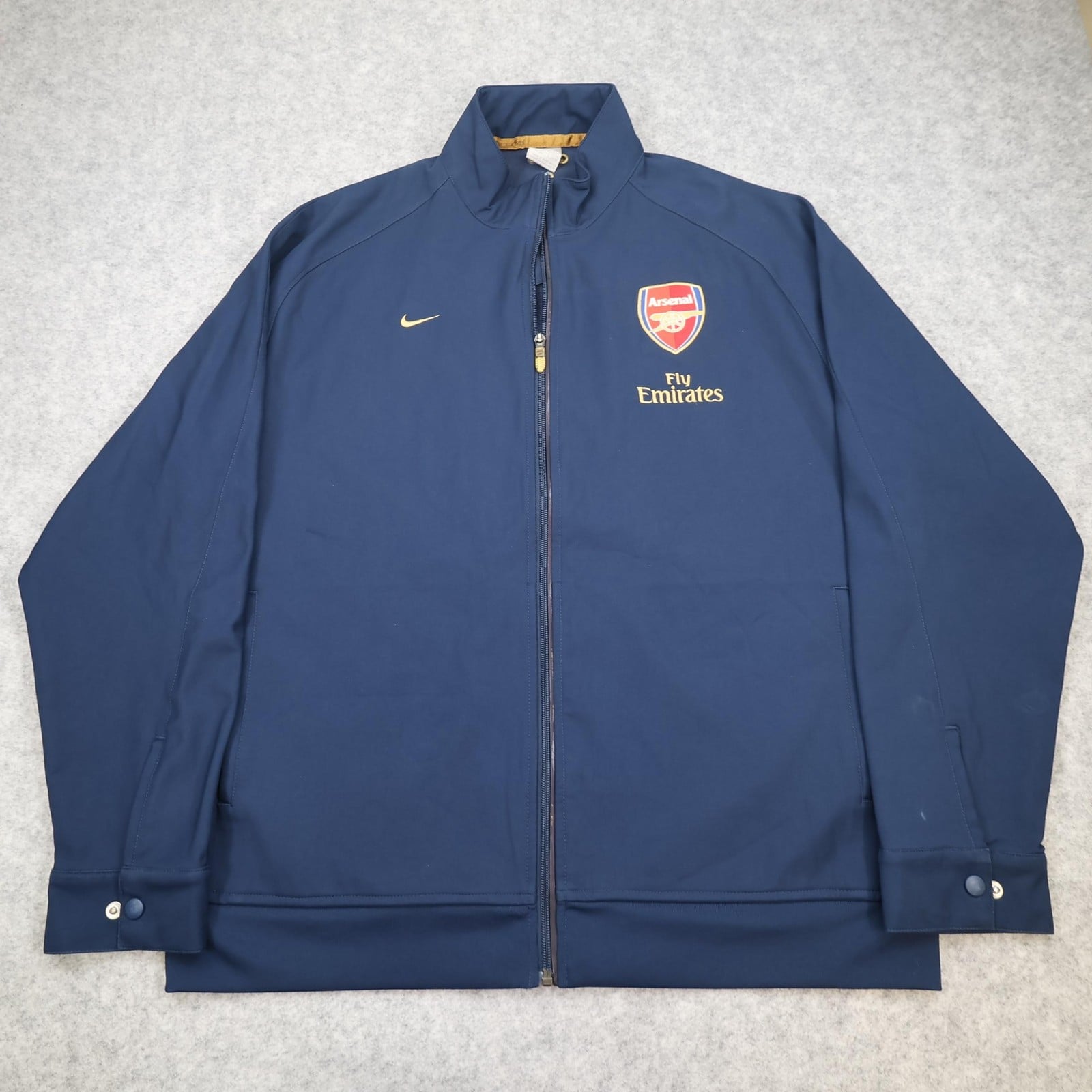 Arsenal Jacket Mens Extra Large Navy EPL 2007 2008 Nike Fly Emirates Track Top