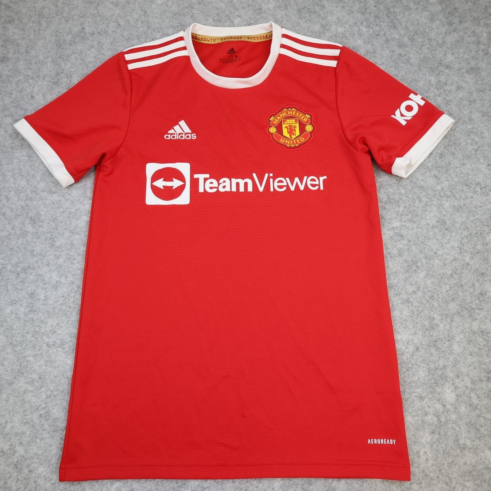 Manchester United Shirt Mens Small Red Home 2021 2022 Football Adidas Jersey