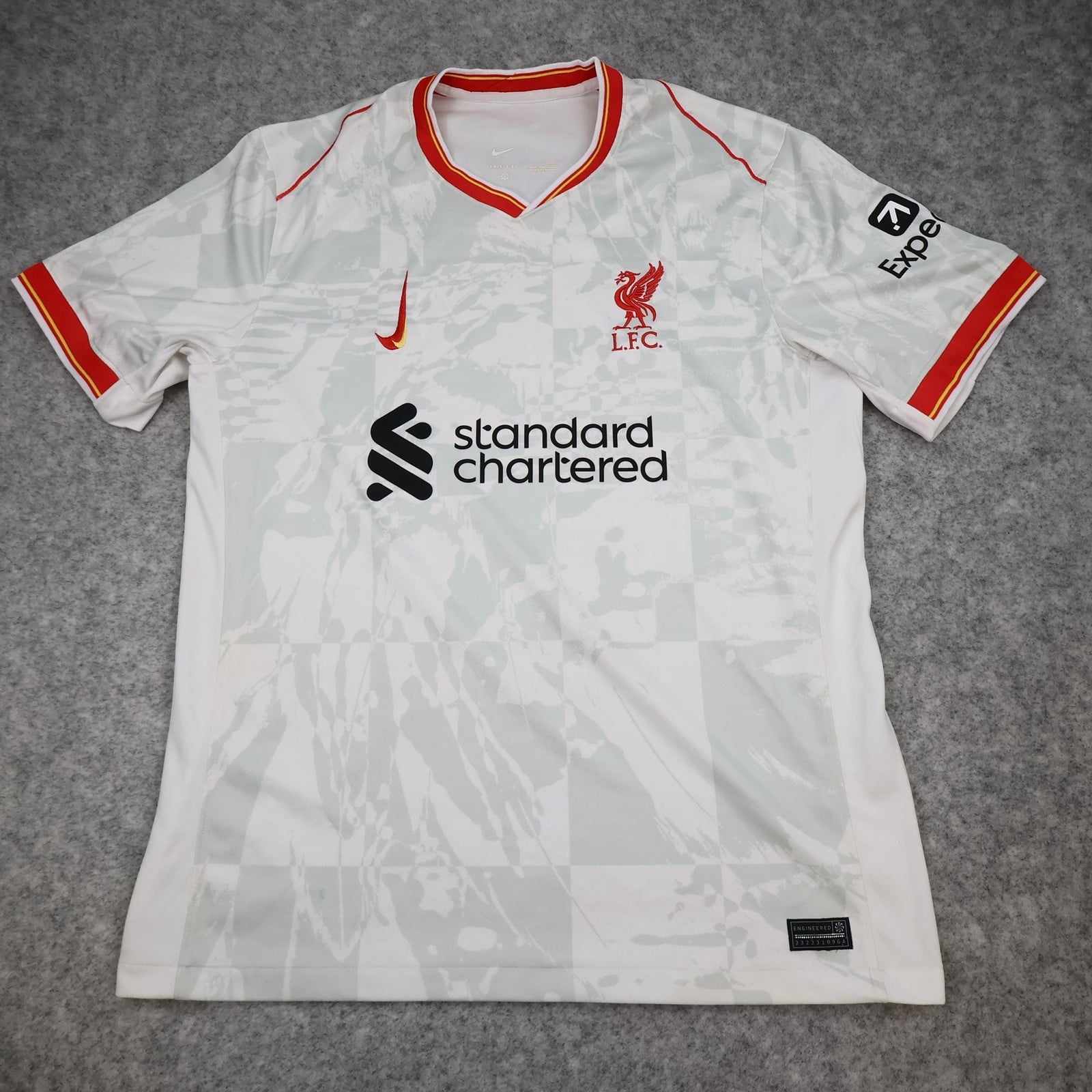 Liverpool Shirt Mens Large White Third 2024 2025 Football Nike Soccer Jersey