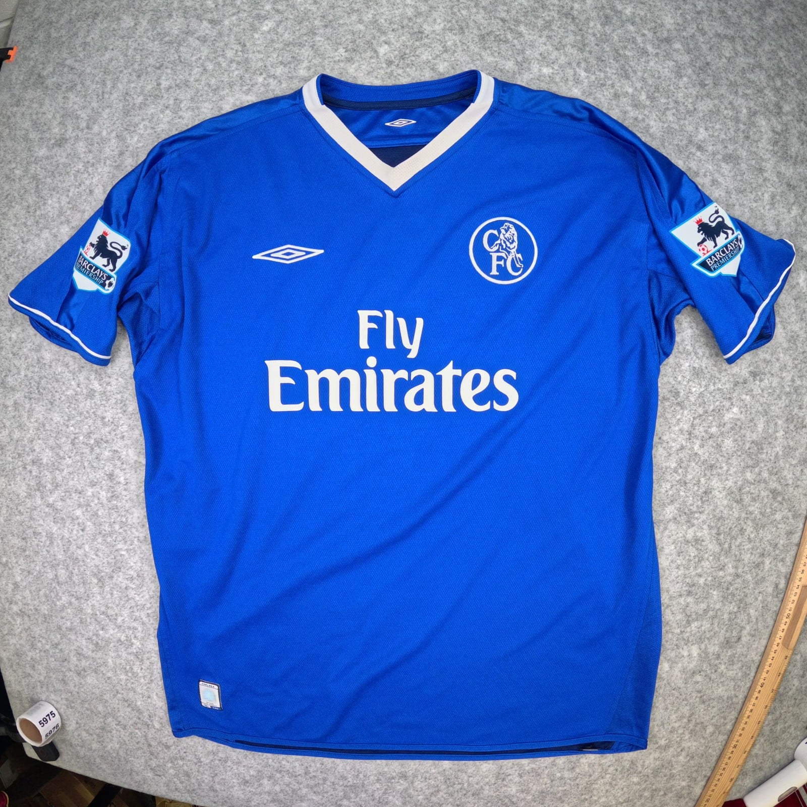 Chelsea Football Shirt Extra Large Blue Home 2003 2005 Umbro Makelele 4 Jersey