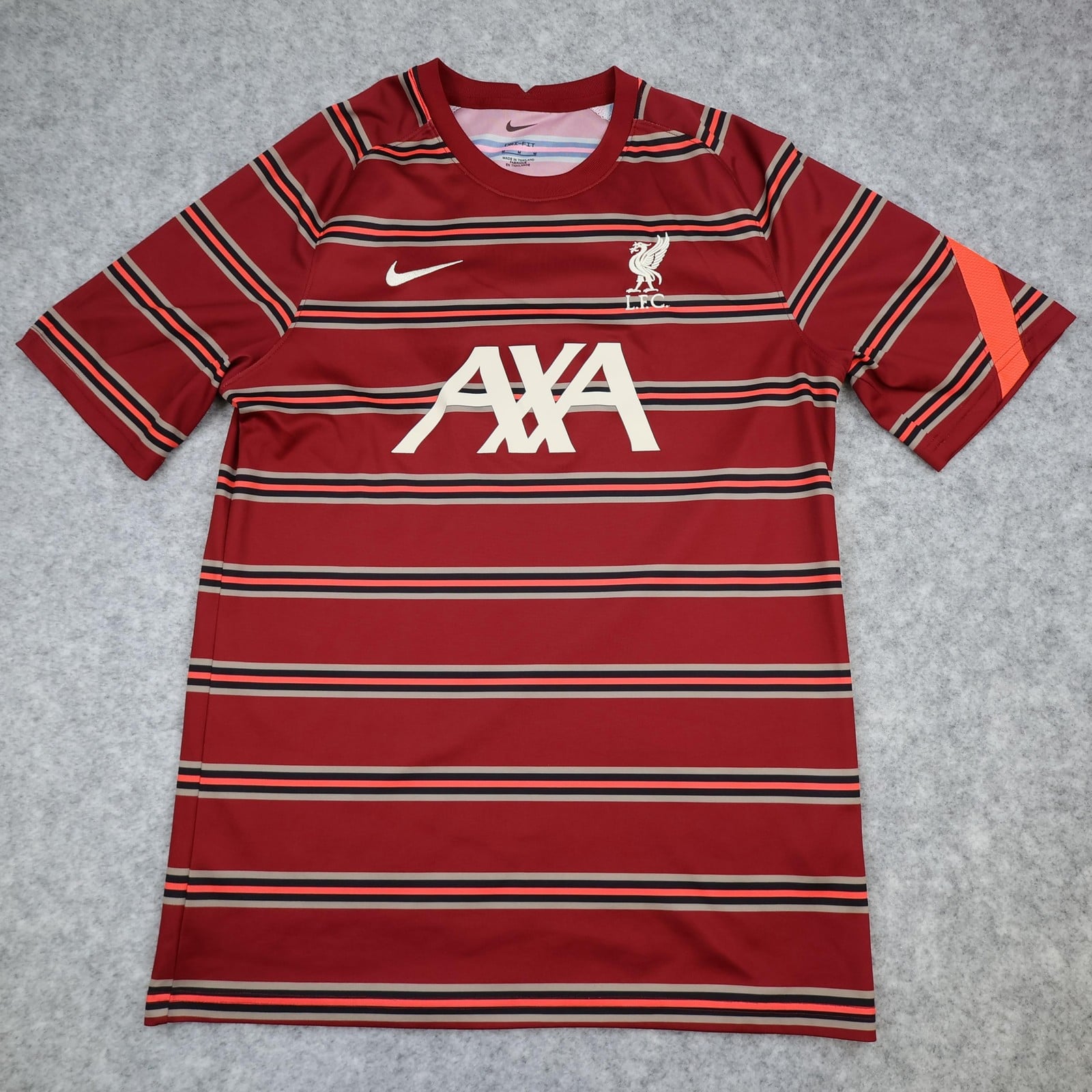 Liverpool Training Shirt Mens Medium Red EPL Football Nike Dri Fit AXA 2021 2022
