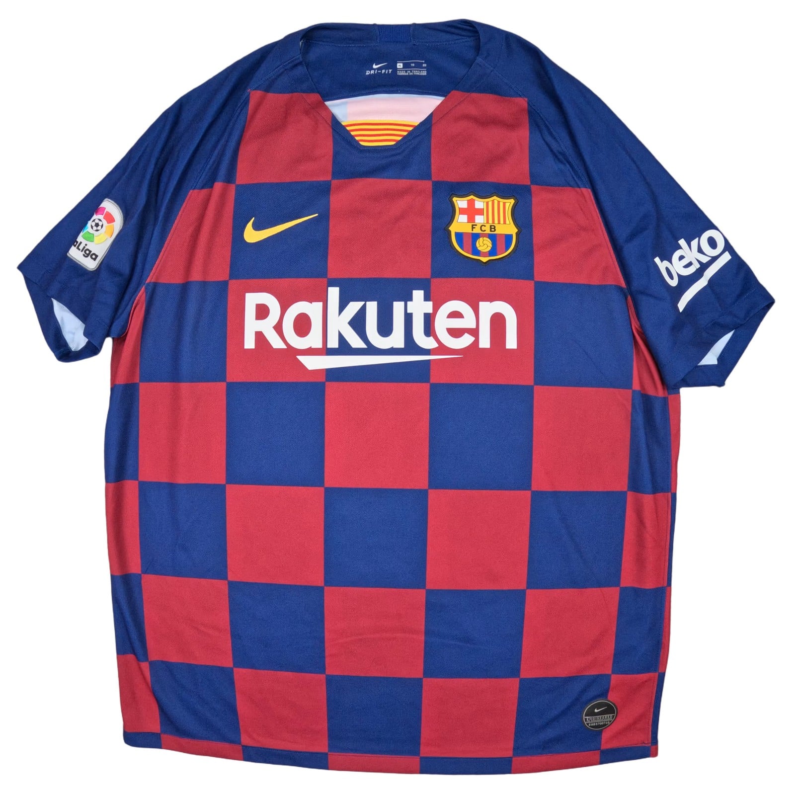 Barcelona Football Shirt Extra Large Blue Red Home 2019 2020 Nike Messi Jersey