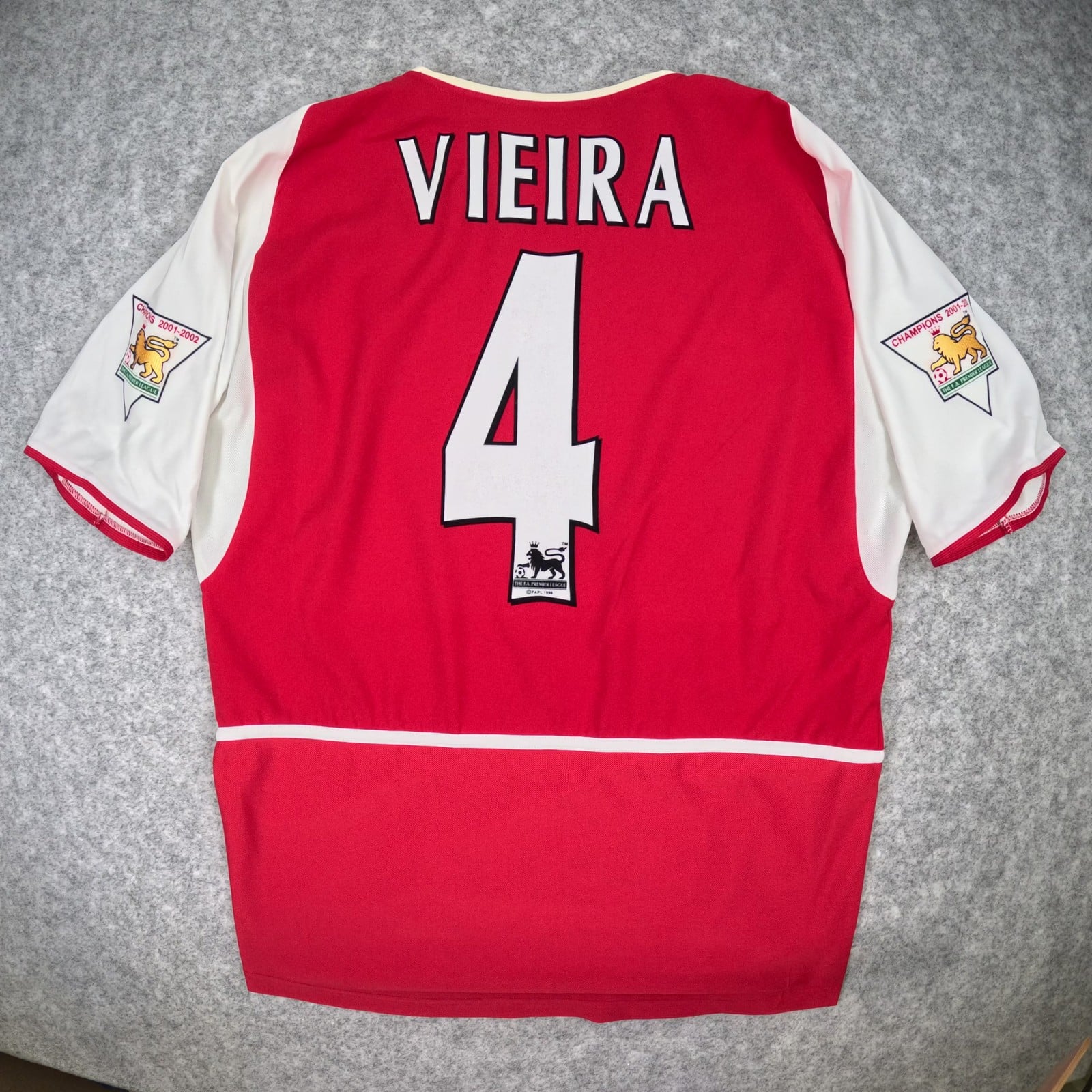 Vintage Arsenal Football Shirt Medium Red Home 2002 2004 Home Nike Vieira Jersey