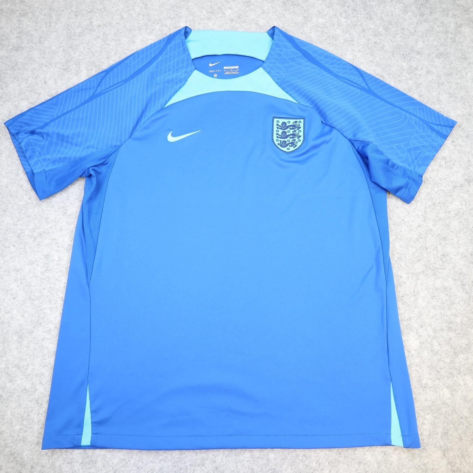 England Shirt Mens XL Blue Training 2022 2023 Football Nike Dri Fit Jersey