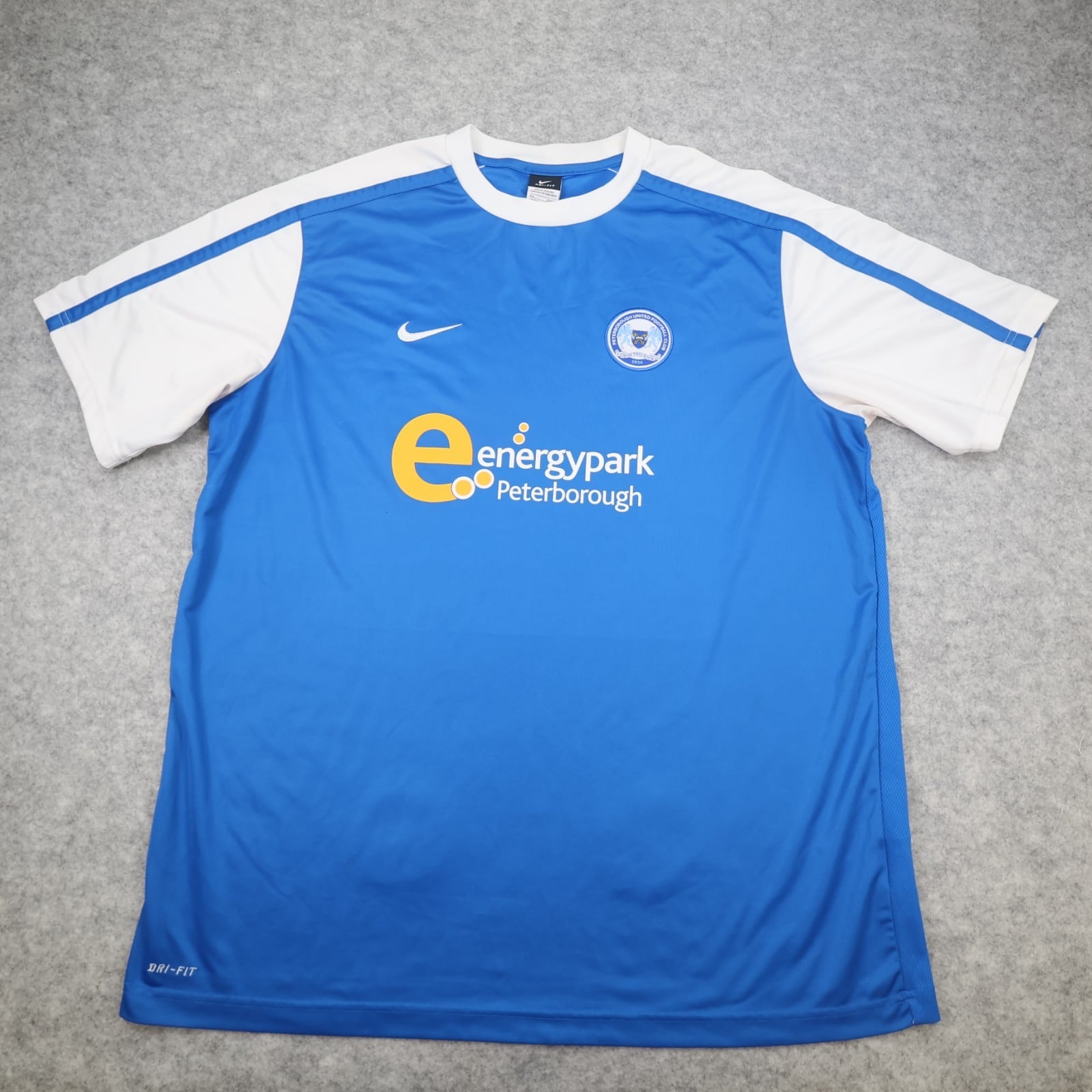 Peterborough United Shirt 2XL Blue Home Kit 2011 2012 Nike Soccer Jersey