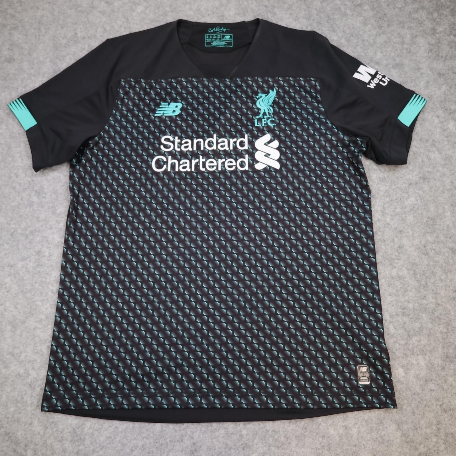 Liverpool Shirt Mens XL Black 3rd Kit 2019 2020 New Balance Soccer Jersey