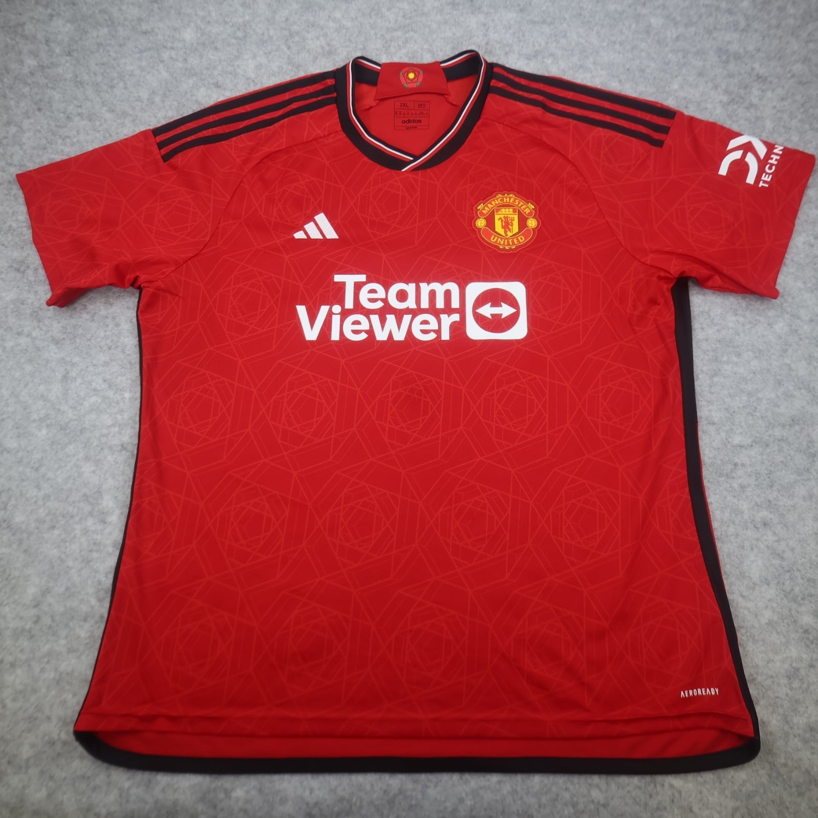 Manchester United Shirt 2XL Red Home Kit 2023 2024 Adidas Jersey Slim Fit XXL