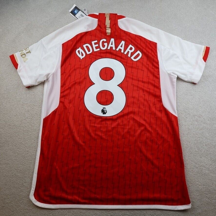Arsenal Shirt Extra Large Red Home Kit 2023 2024 Adidas Jersey Martin Odegaard