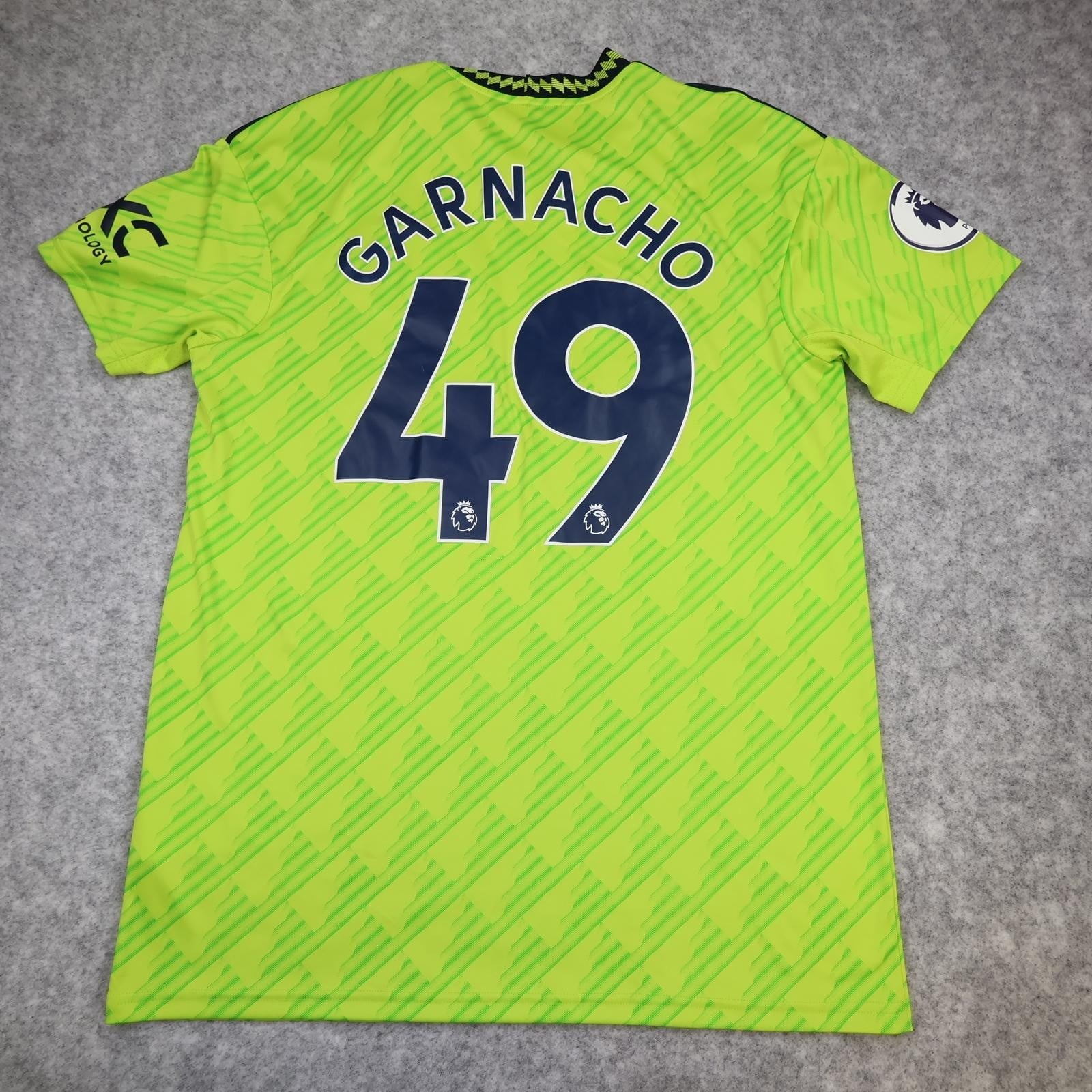 Manchester United Shirt Mens Large 3rd Kit 2022 2023 Football Adidas Garnacho 49