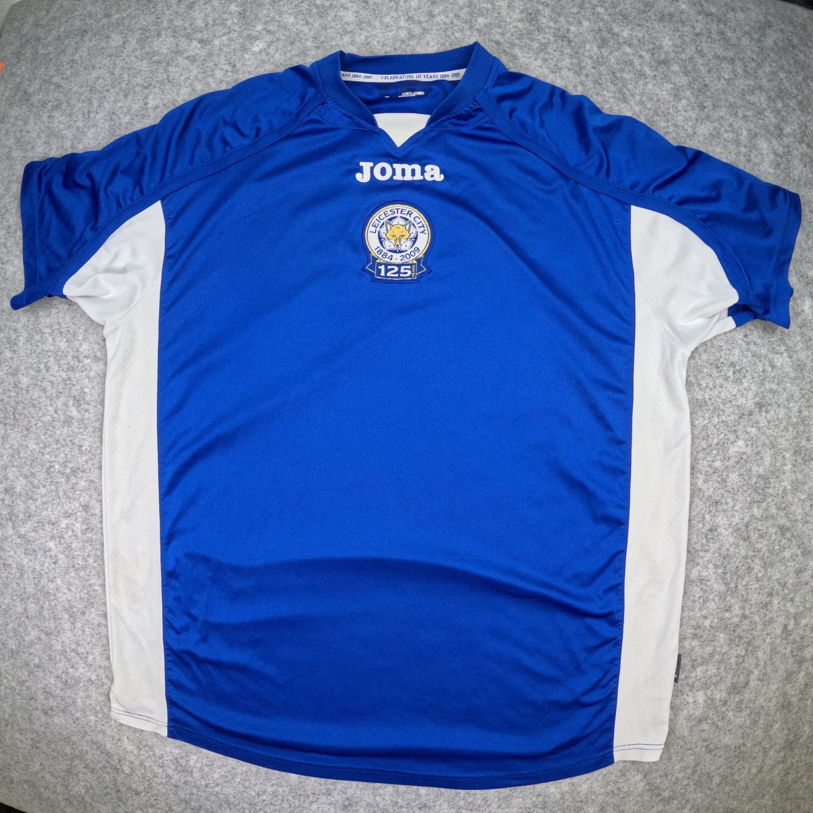 Leicester City Football Shirt 3XL Blue Home 2009 10 Joma 125 Years Soccer Jersey