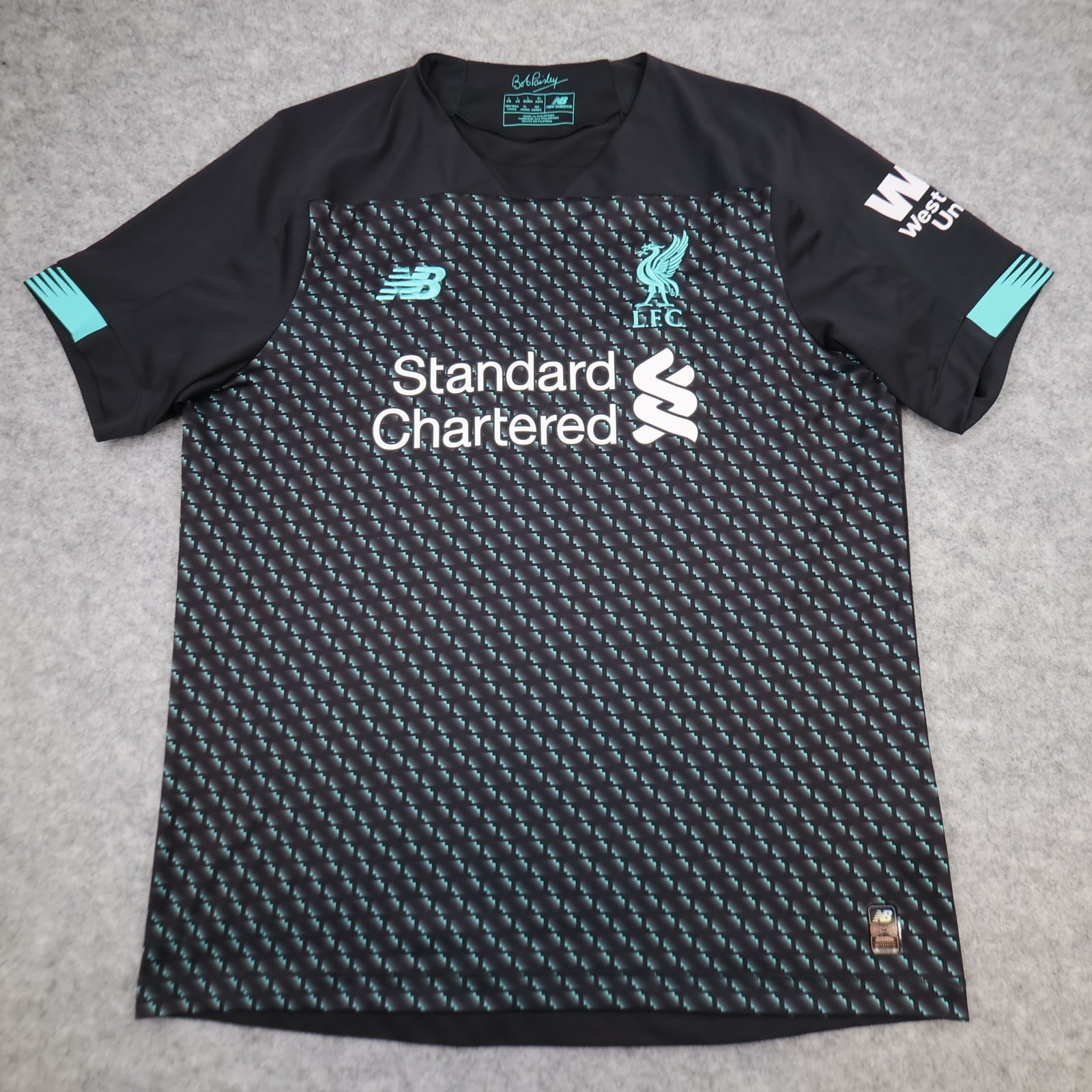Liverpool Shirt Large Black Third Kit 2019 2020 New Balance Soccer Jersey
