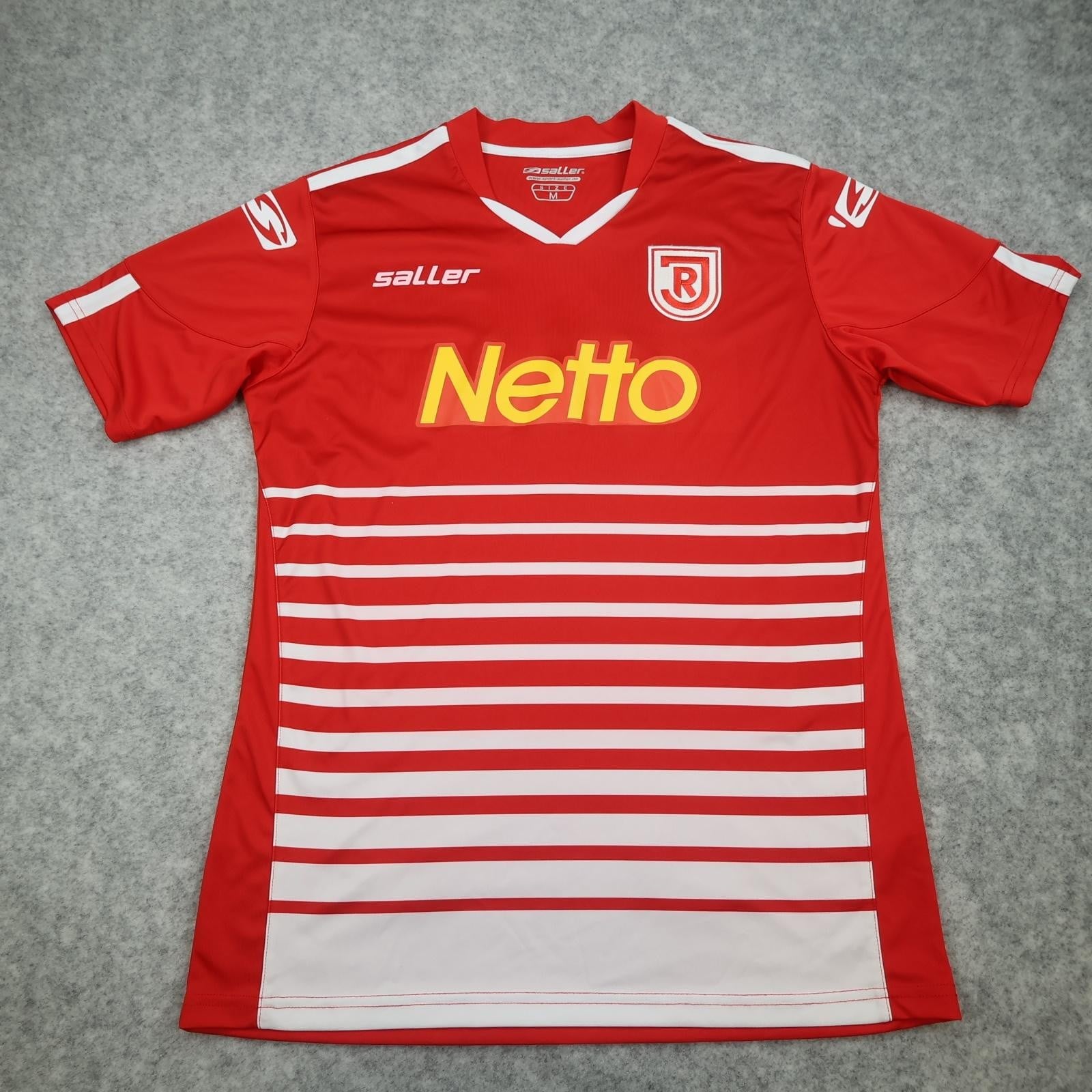 SSV Jahn Regensburg Shirt Mens Medium Red Home Football Saller Netto Jersey