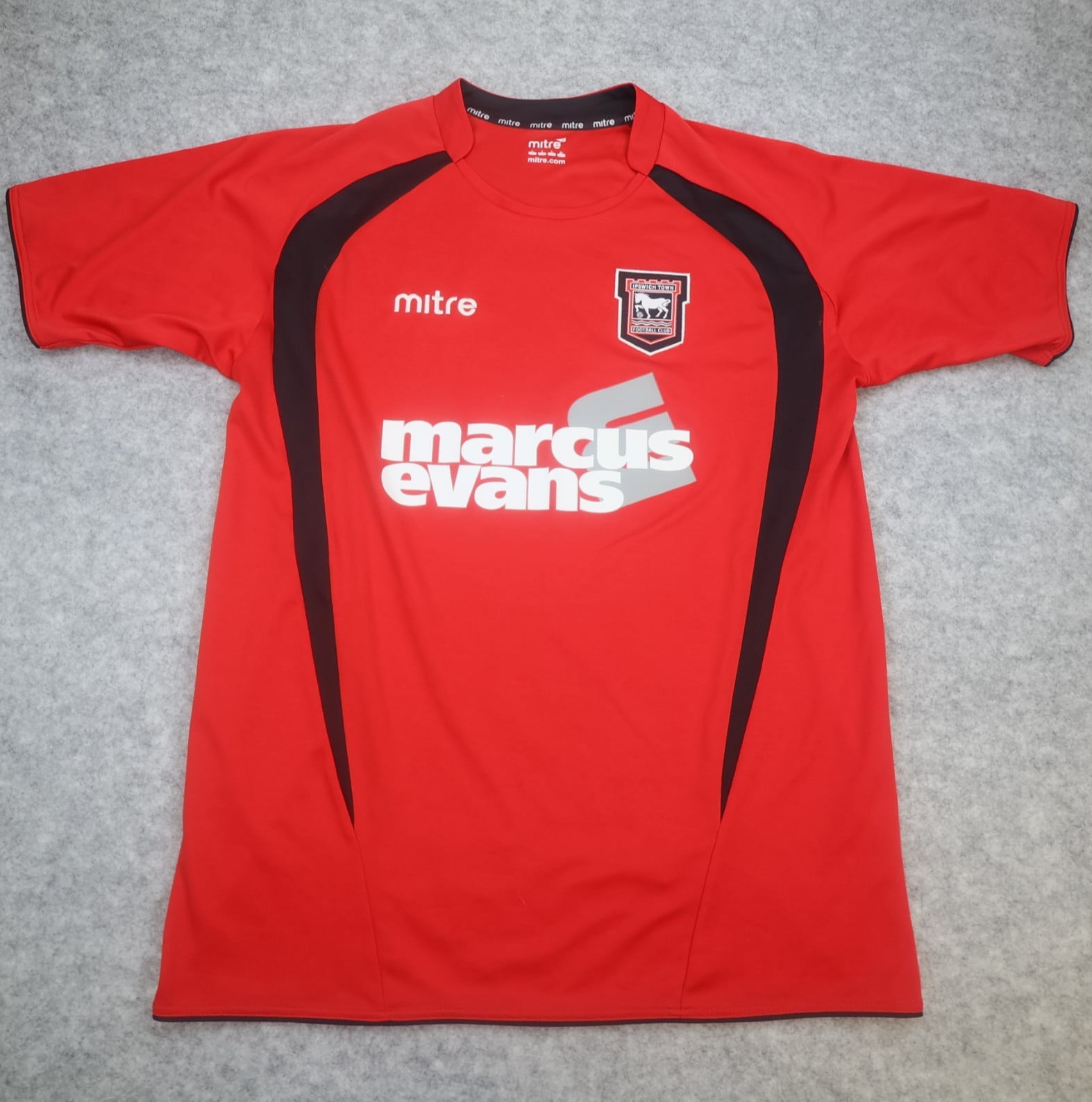 Ipswich Town Shirt Large Red Away Kit 2008 2009 Jersey Marcus Evans Jersey