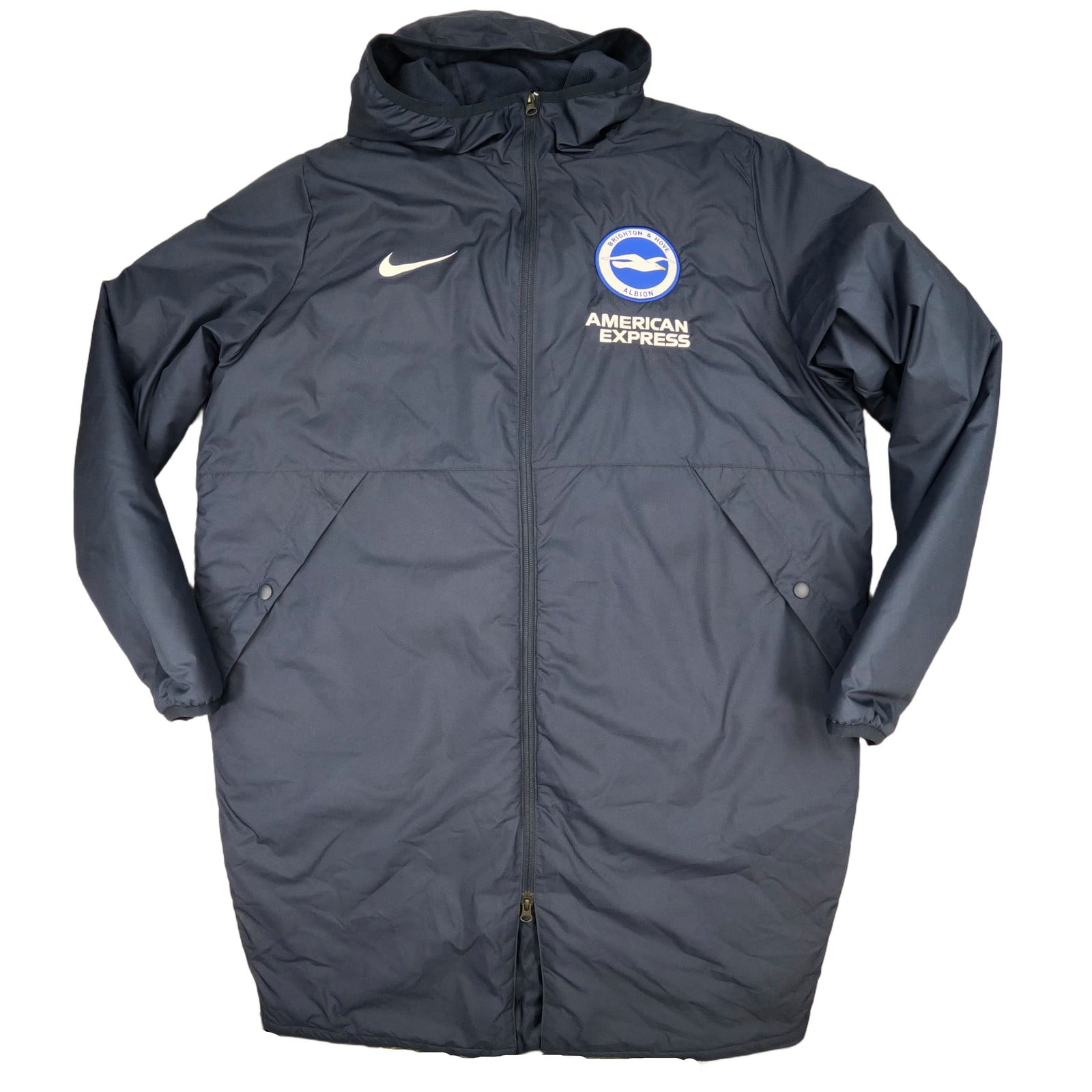 Brighton and Hove Albion Coat Adult Extra Large Blue Nike Park 20 Winter Jacket