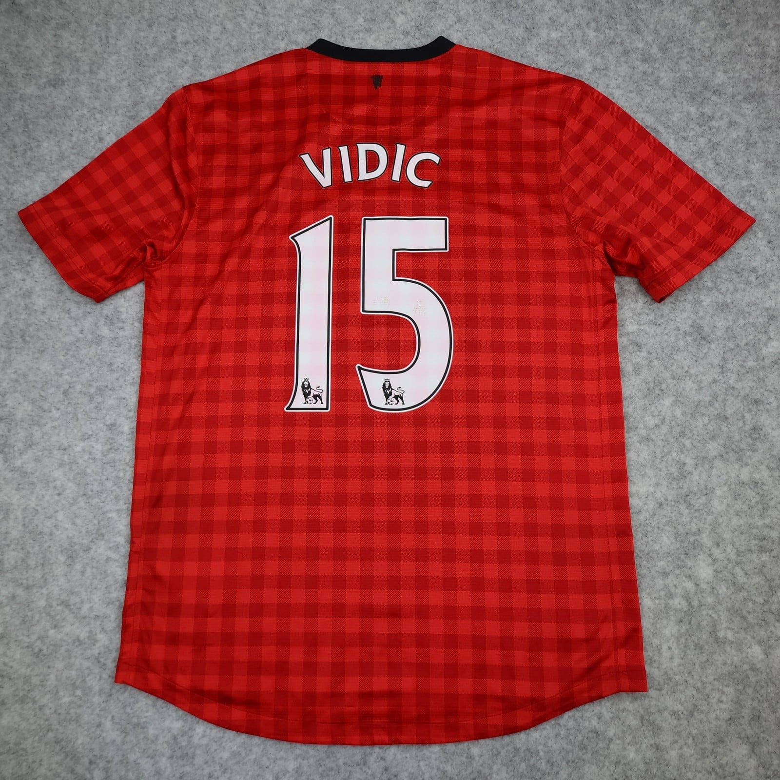 Manchester United Shirt Mens Medium Red Home 2012 2013 Football Nike Vidic 15