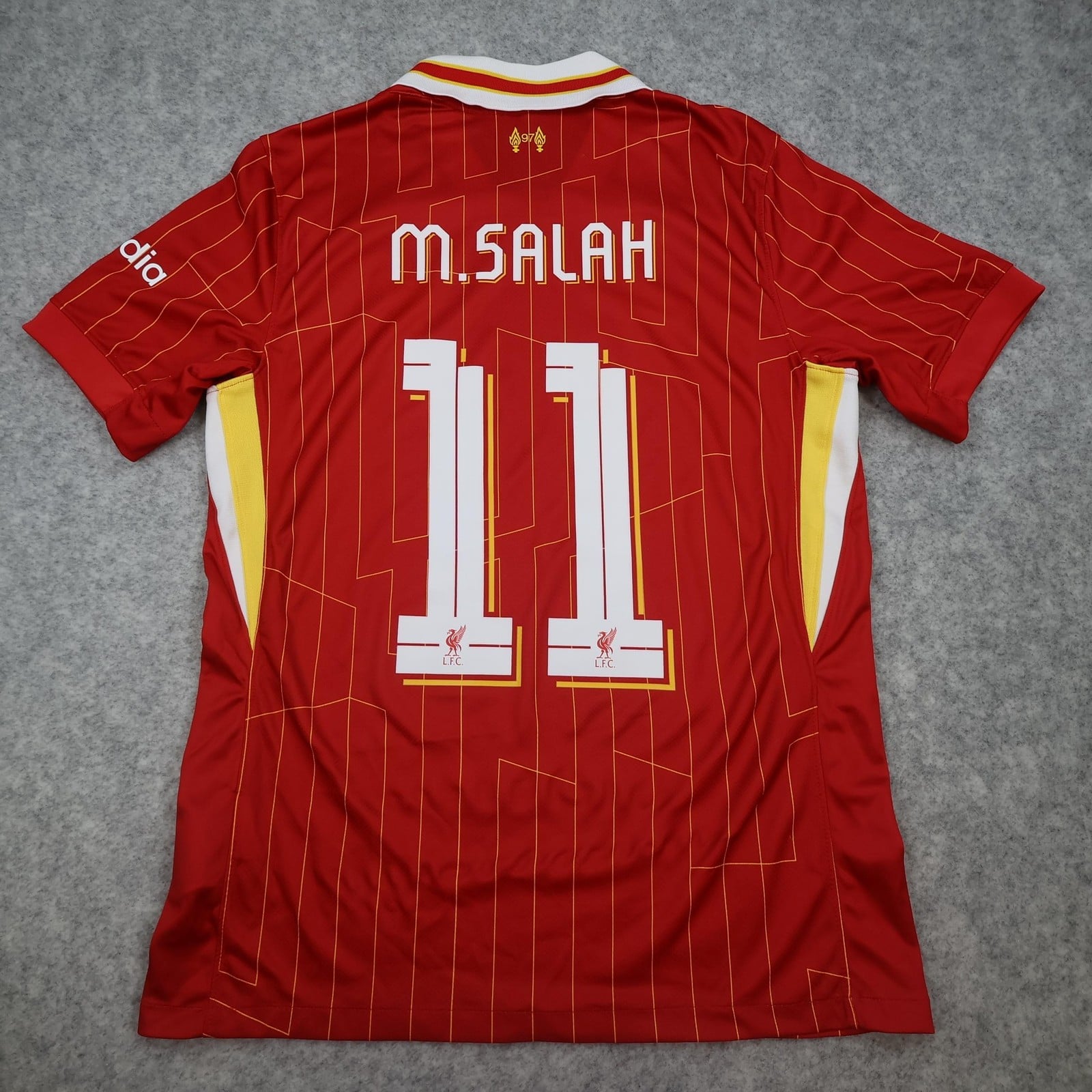 Liverpool Shirt Mens Medium Red Home 2024 2025 Soccer Nike Mo Salah 11 Jersey