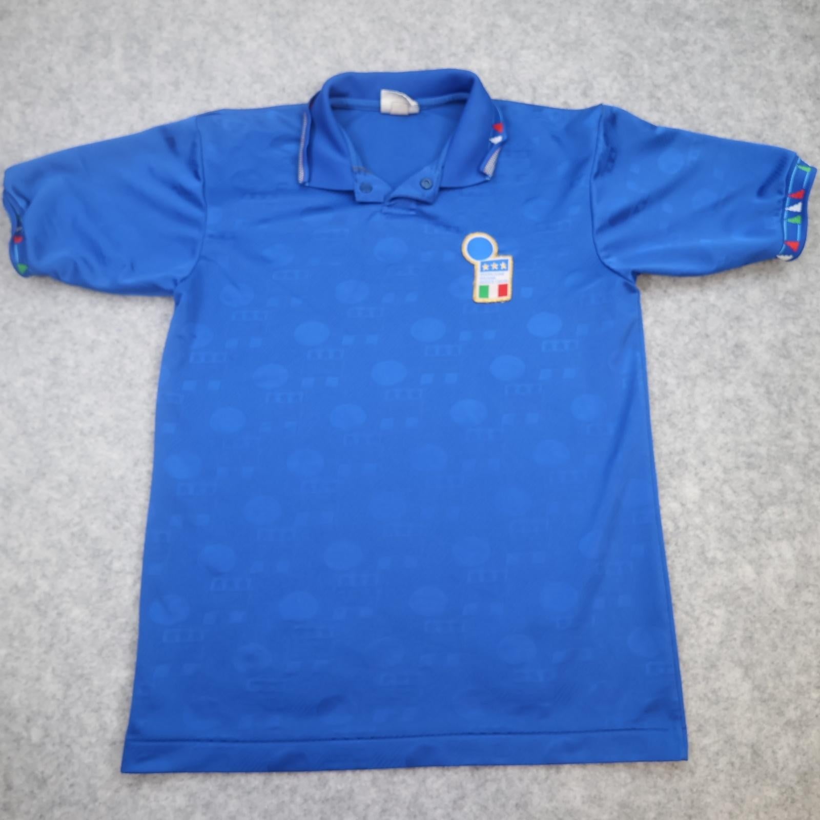 Vintage Italy Home Shirt Mens Small Blue Football Diadora 90s Jersey 1992 1993